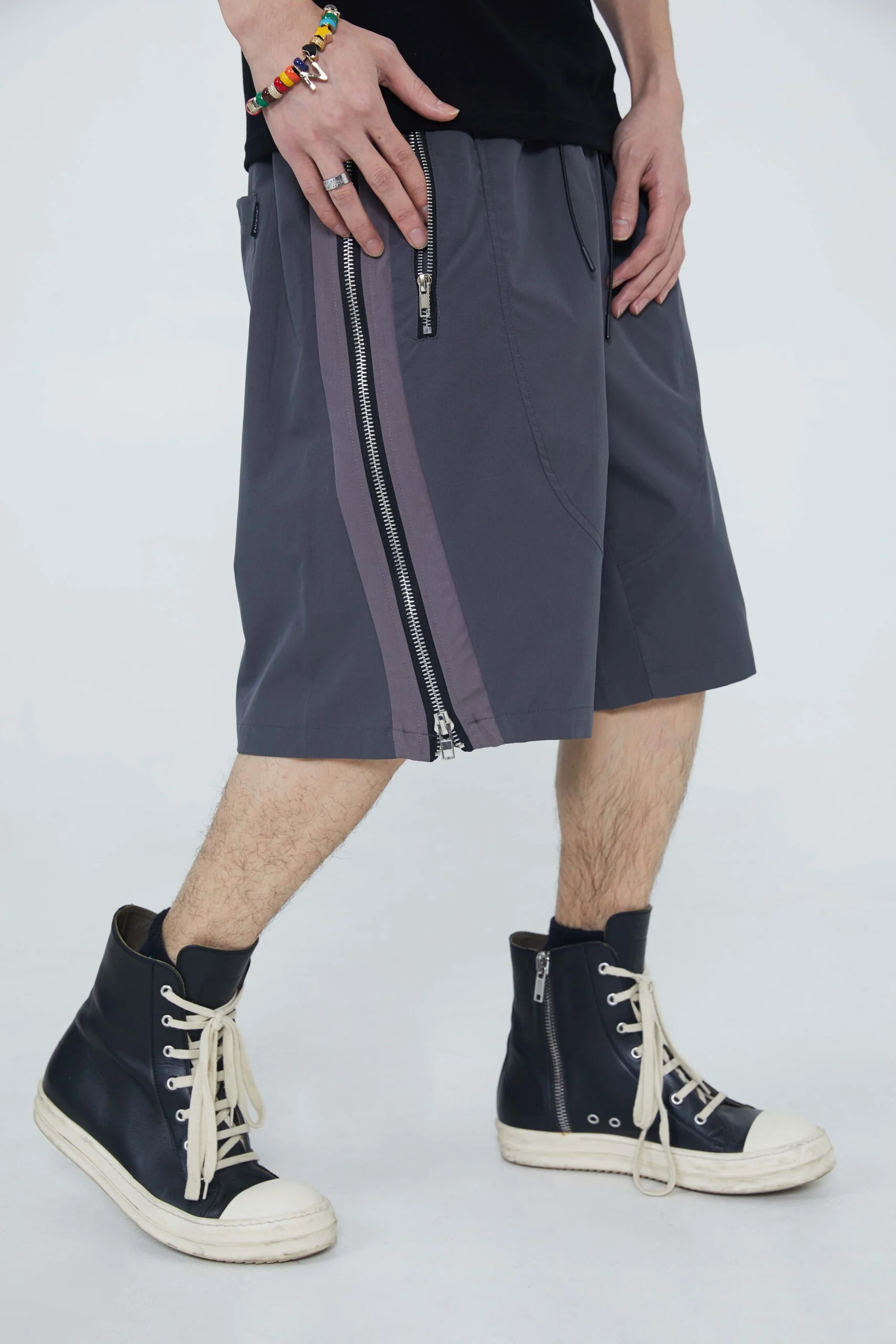 Long Zipper Casual Short