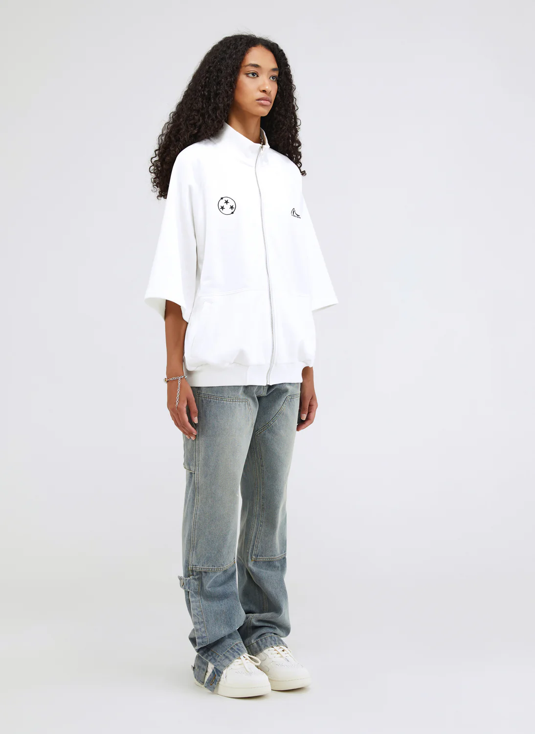 Threestars Zipper T-Shirt