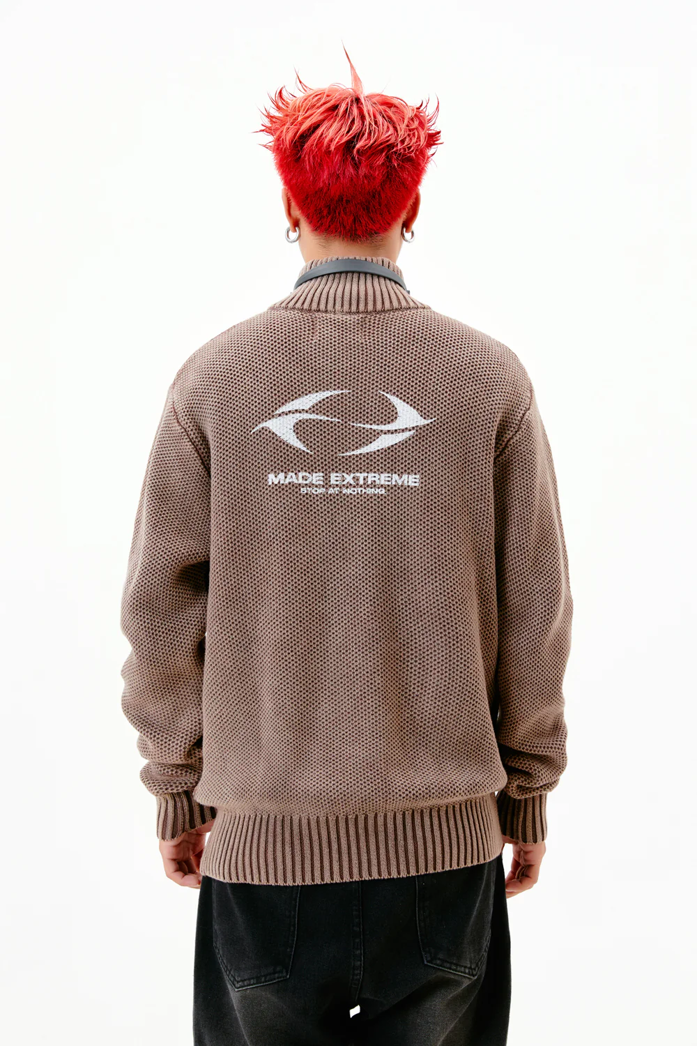 Work Hard Dream Big Knitwear Zipper