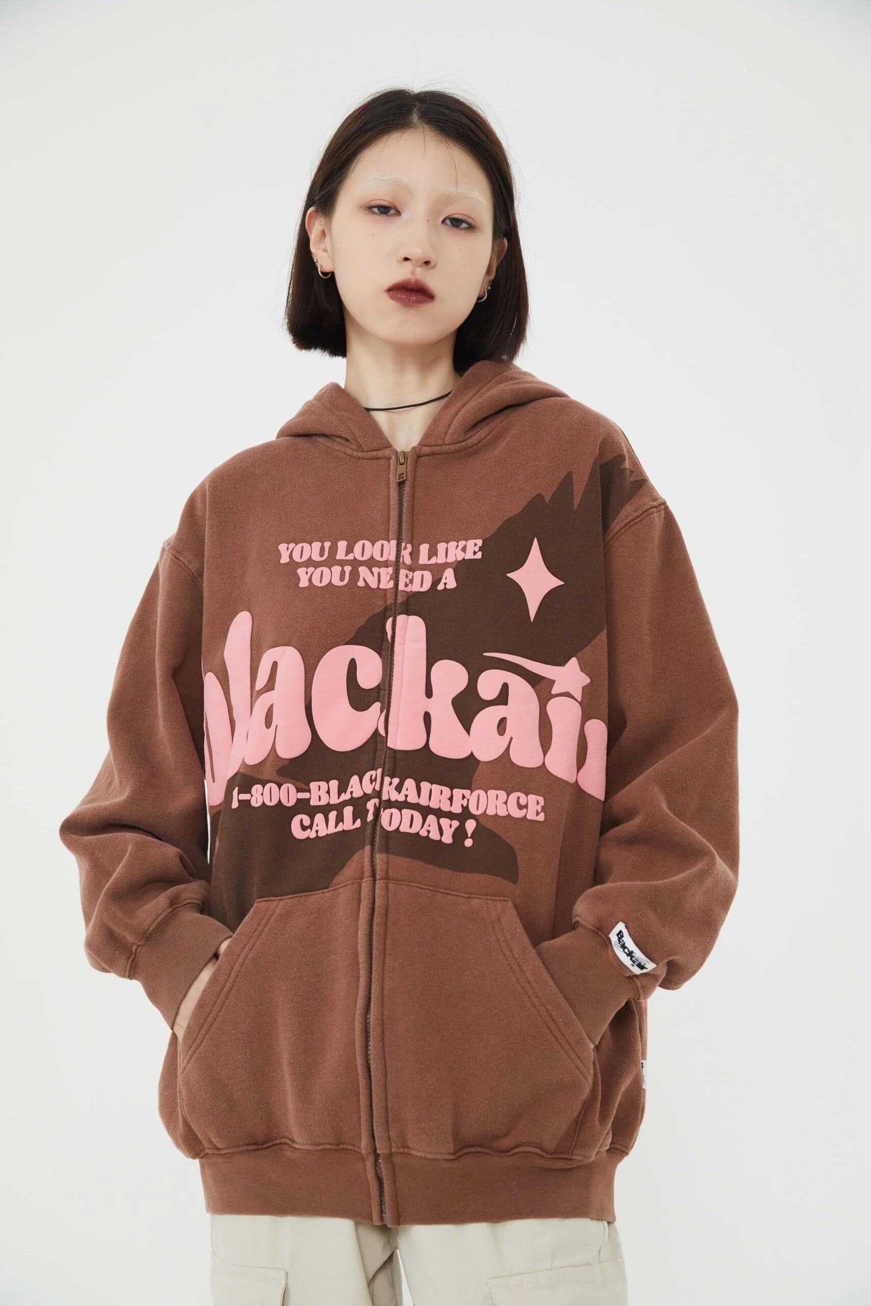 1-800-Force Zip Hoodie