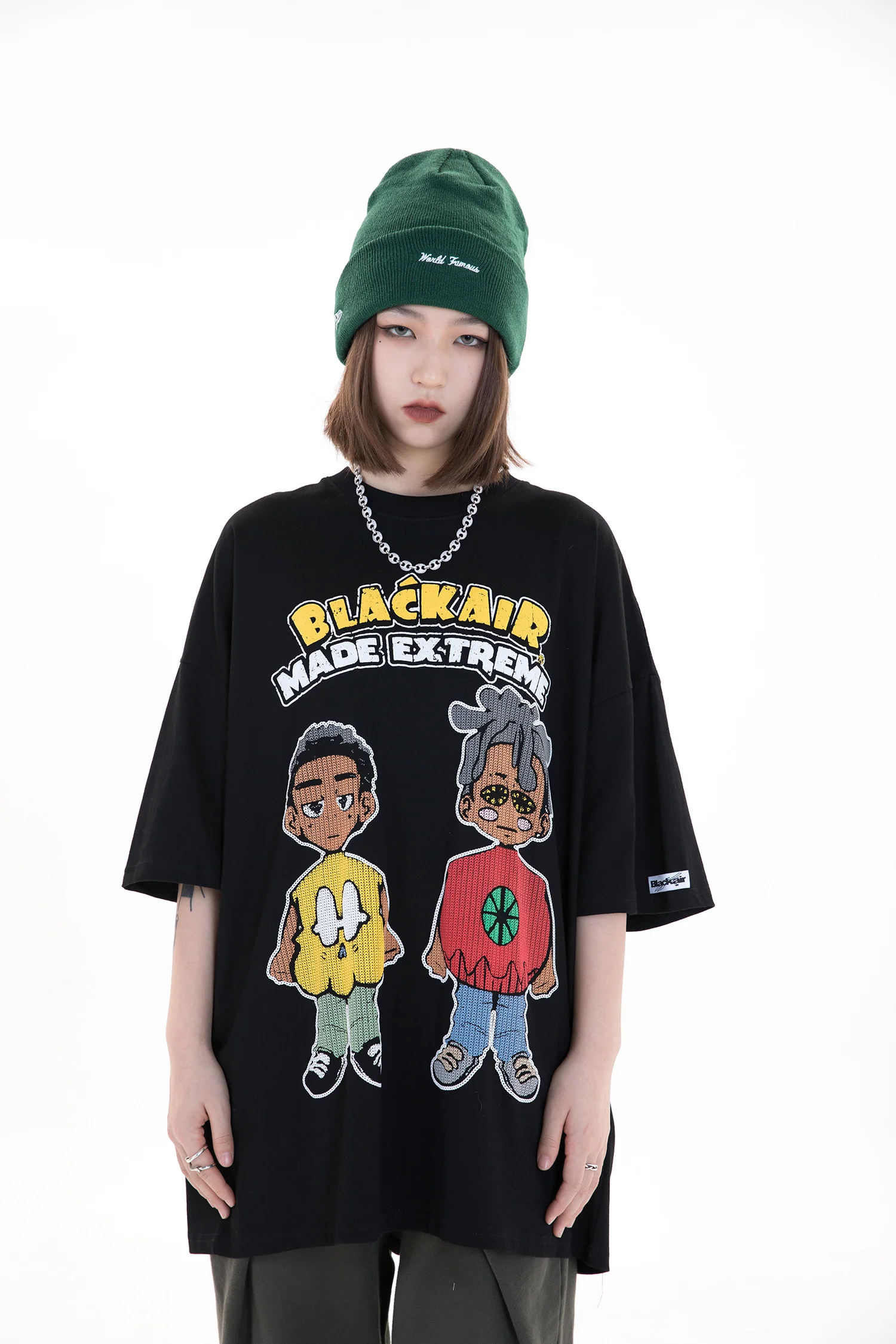 Hip Hop Stylised Crew T-Shirt