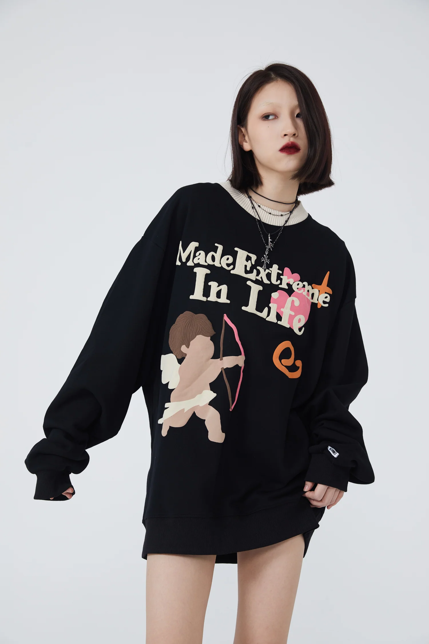 Arrow Cupid Sweatshirts Long-Sleeve