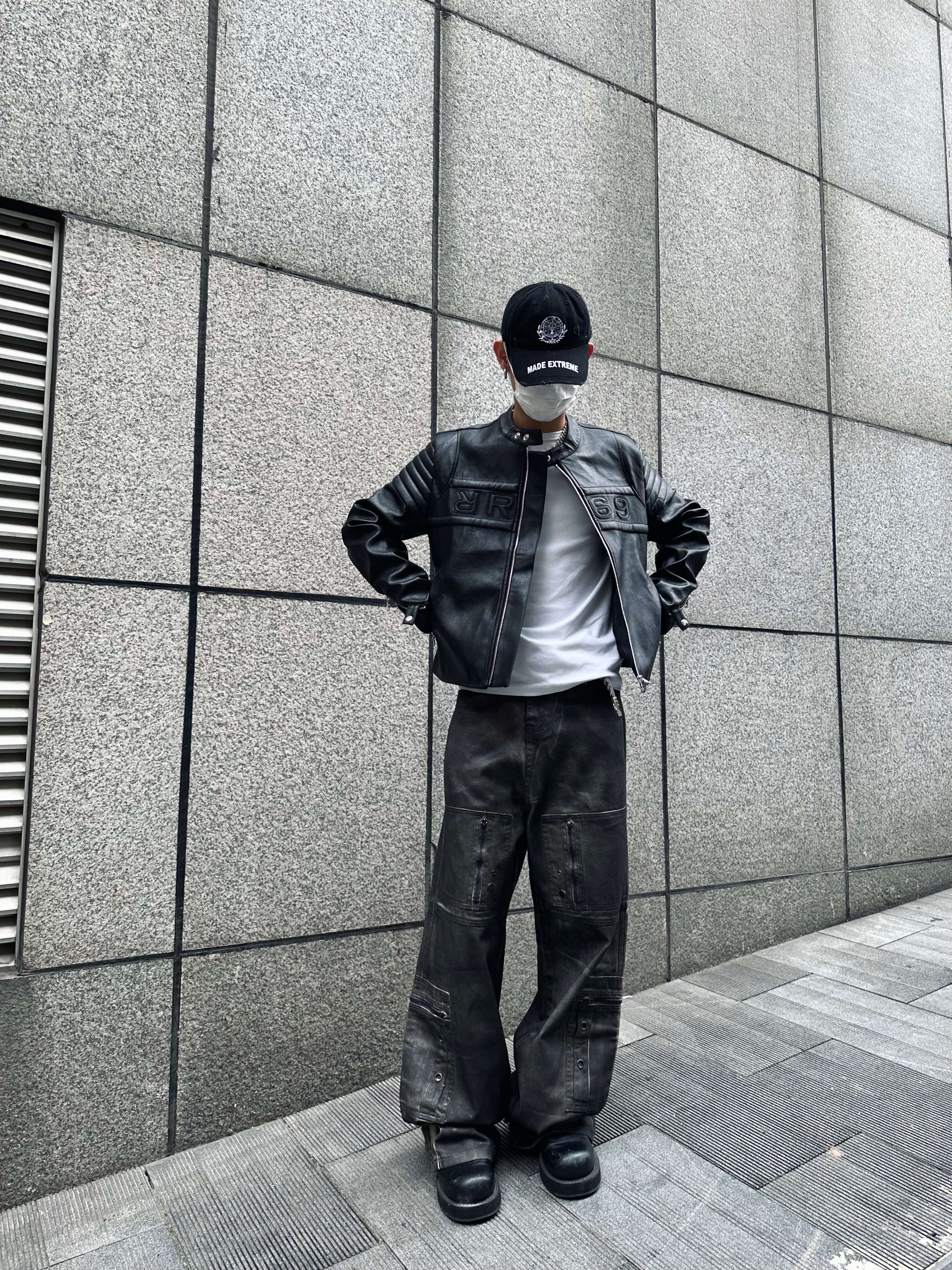 R69 No Love No Life Leather Jacket