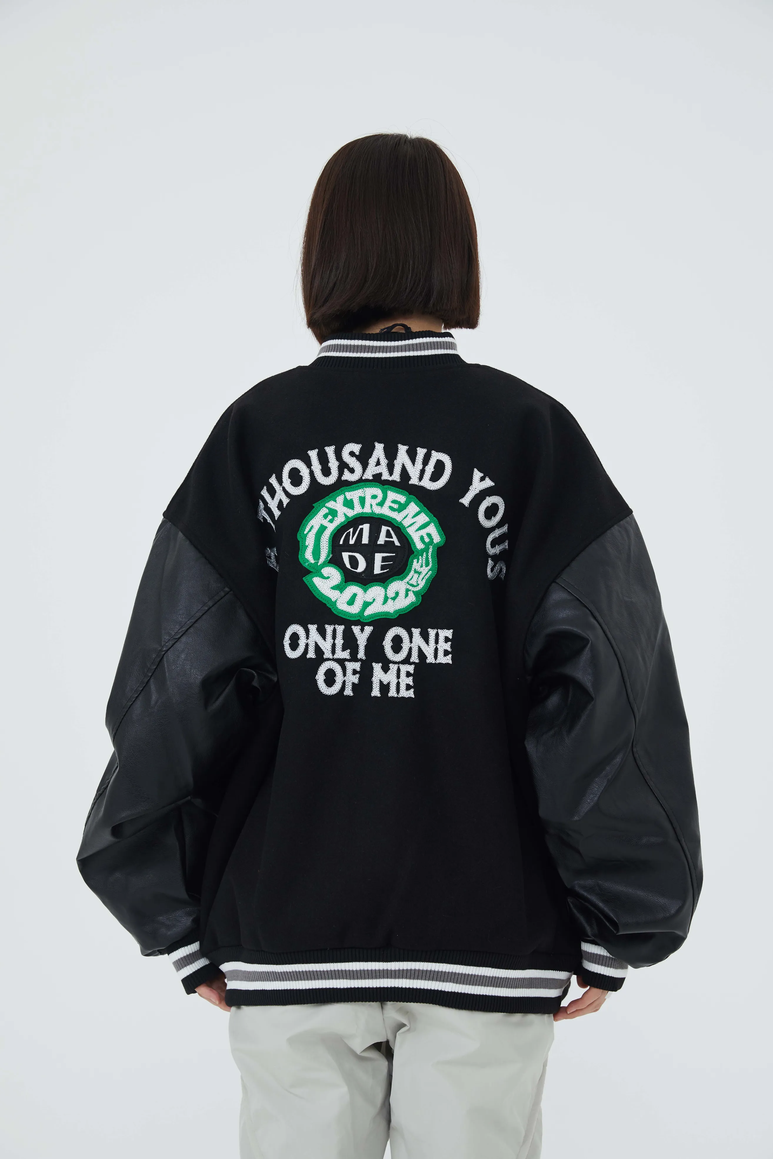 Nascar Patchwork Varsity Jacket