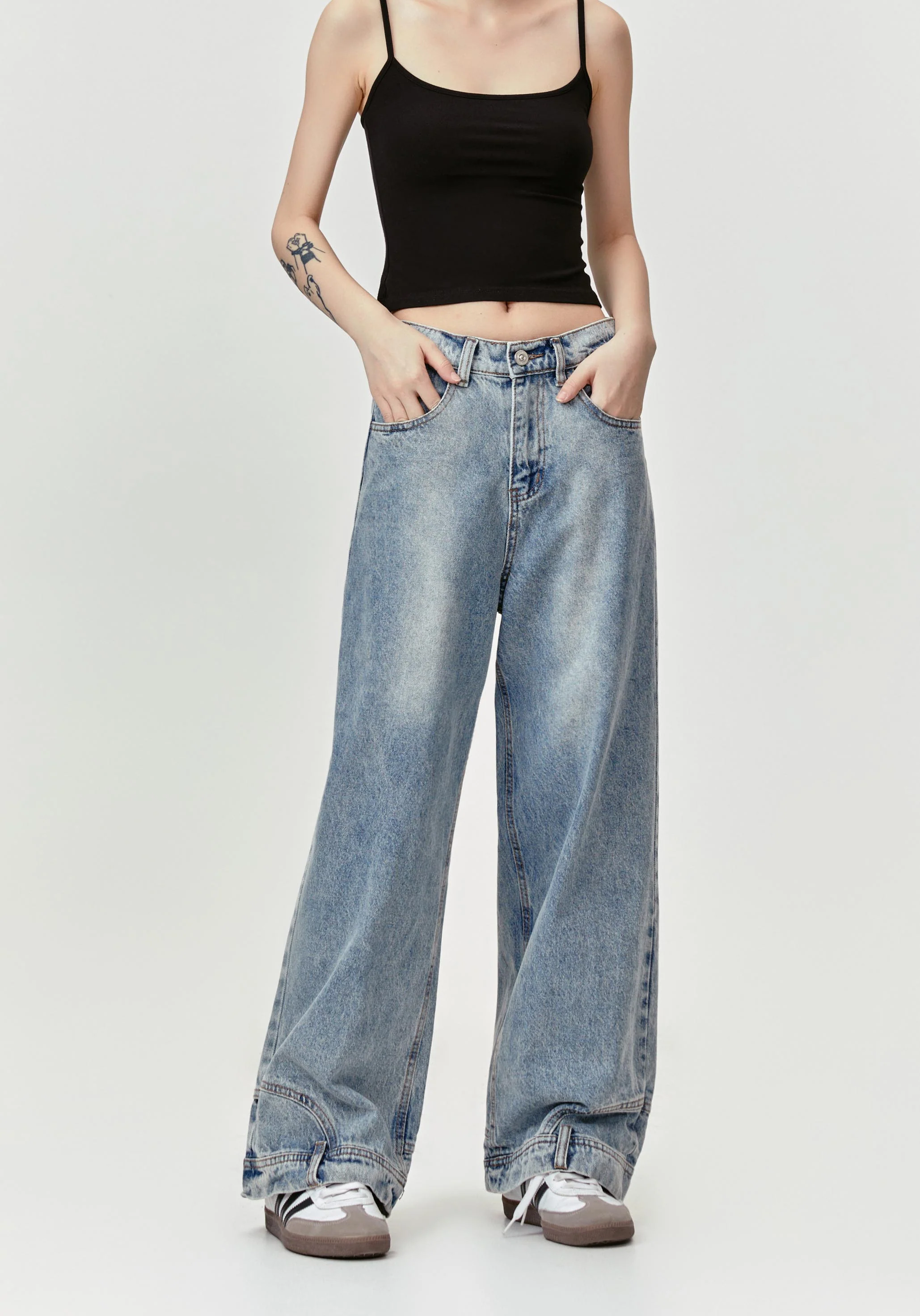 Inverted Triangle Jeans Pants