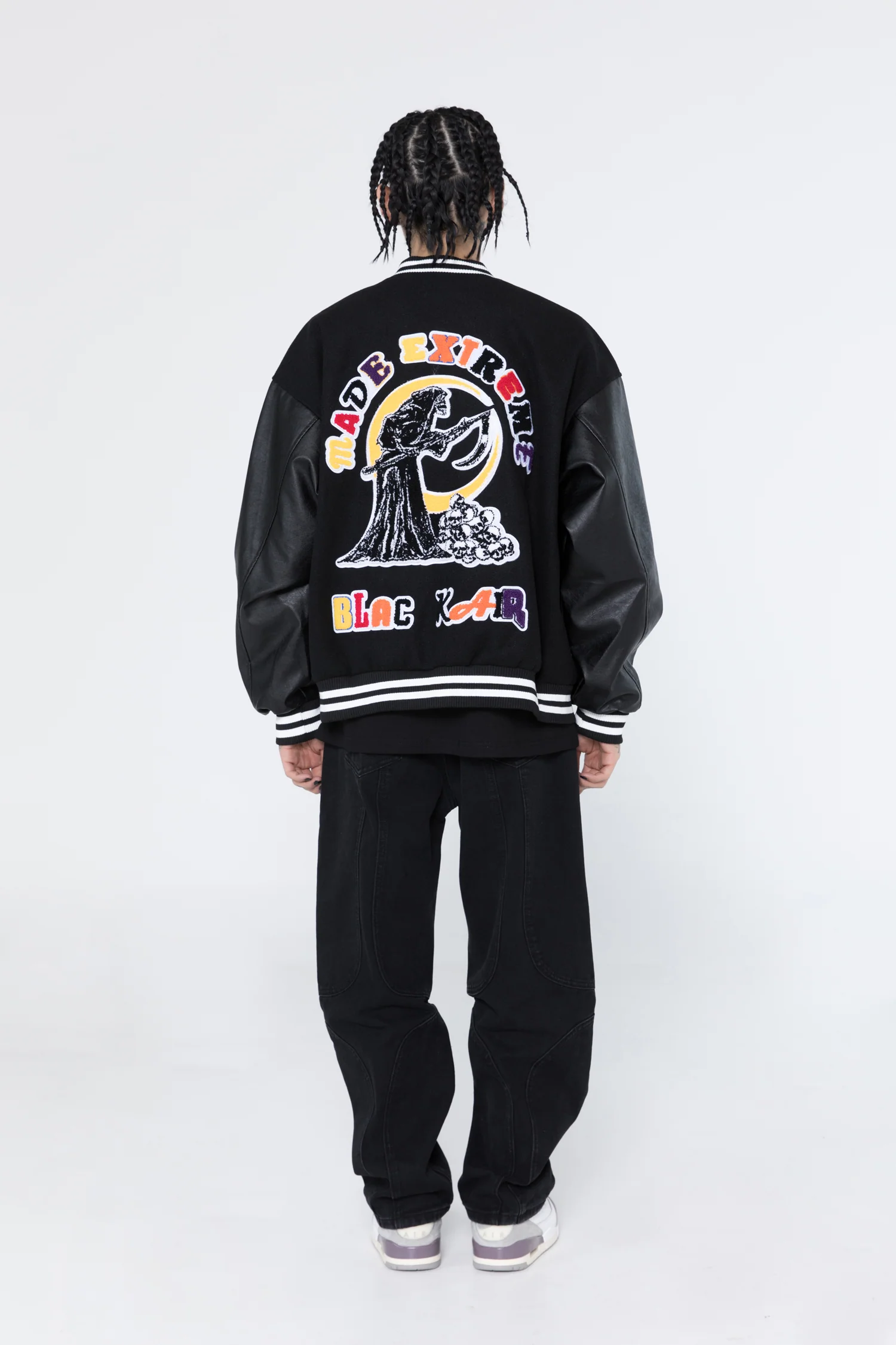 Gothic Embroidered Varsity Jacket