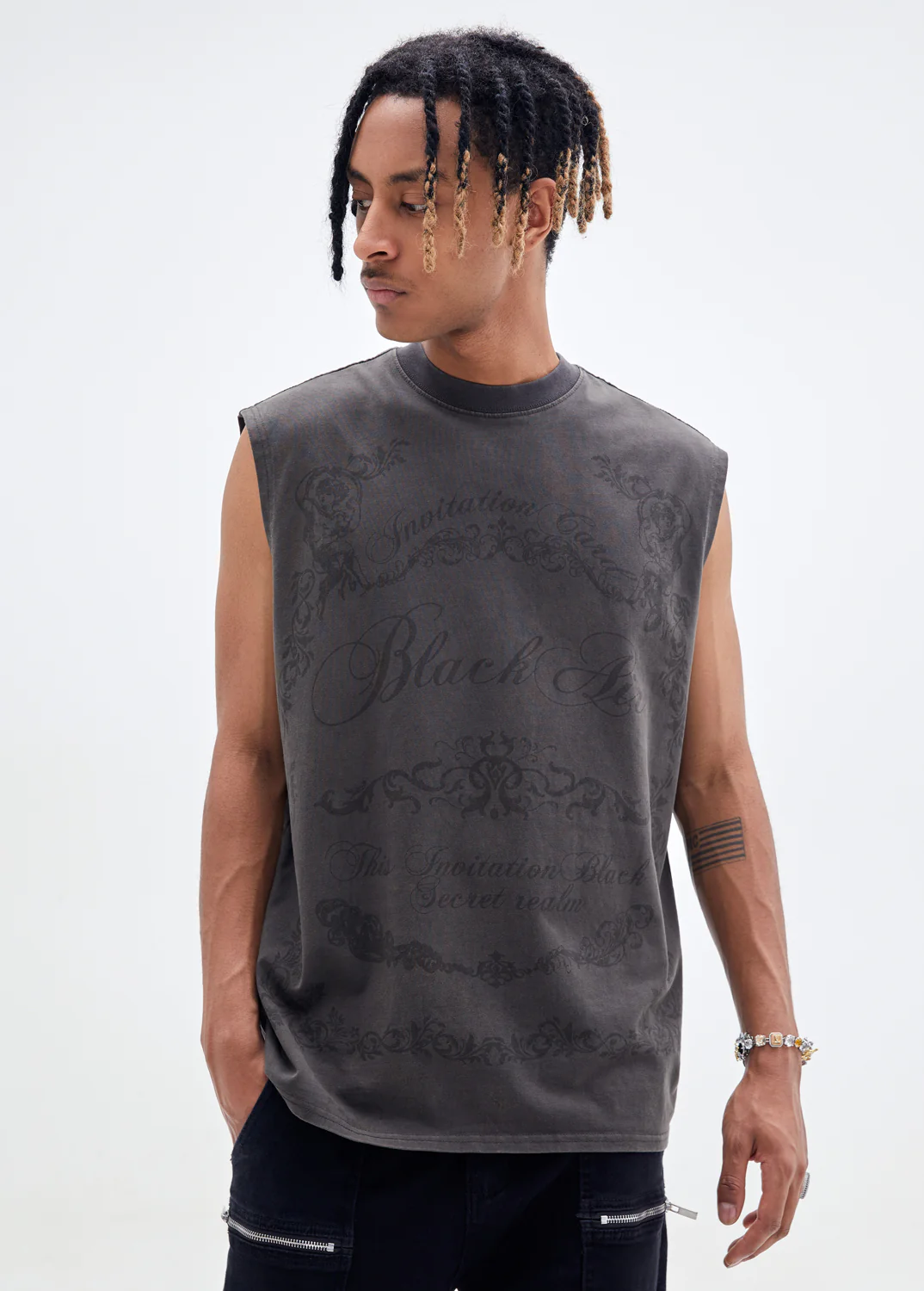 This Invitation Black Secret Realm Tank Top