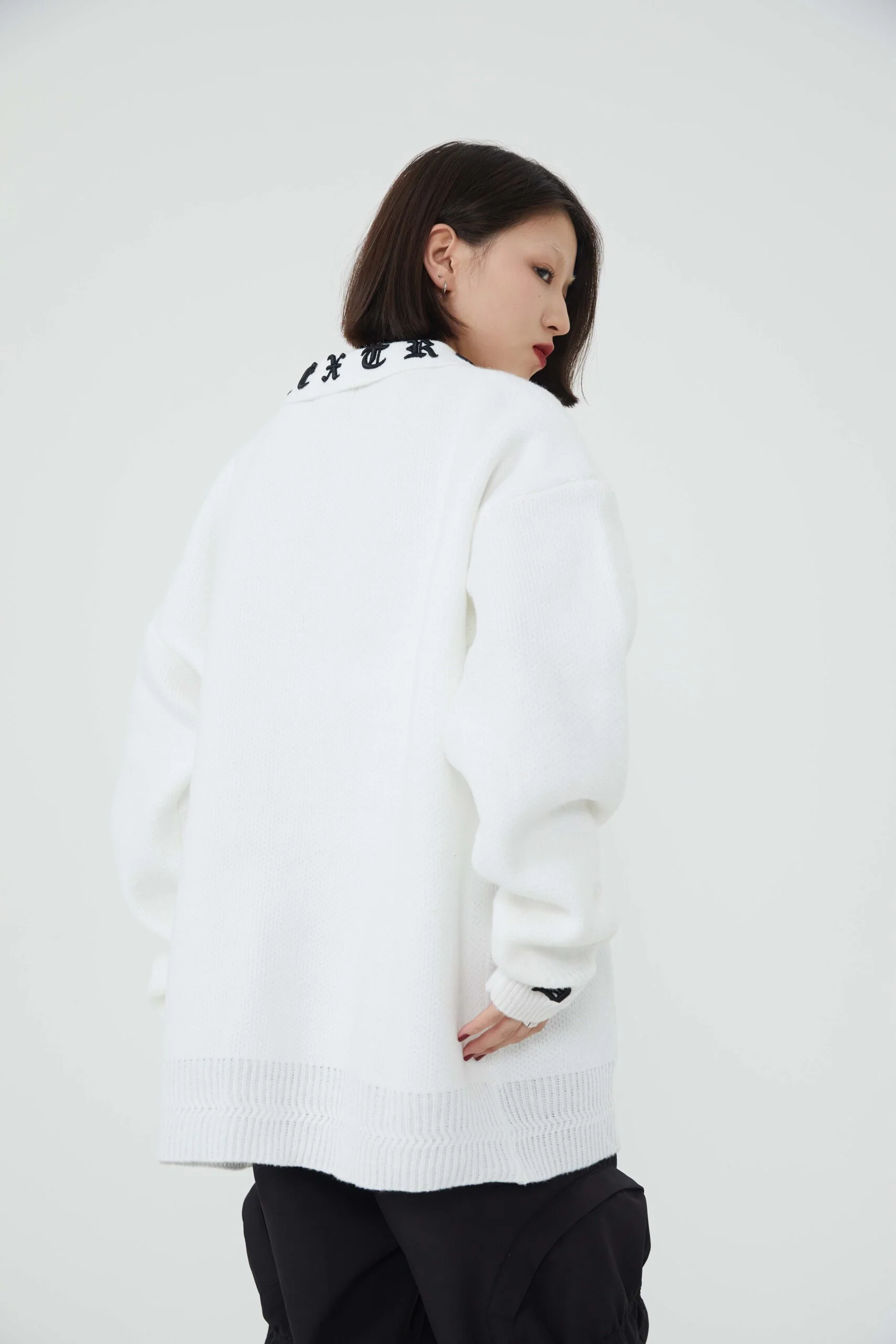 Round Neck Knit Polo