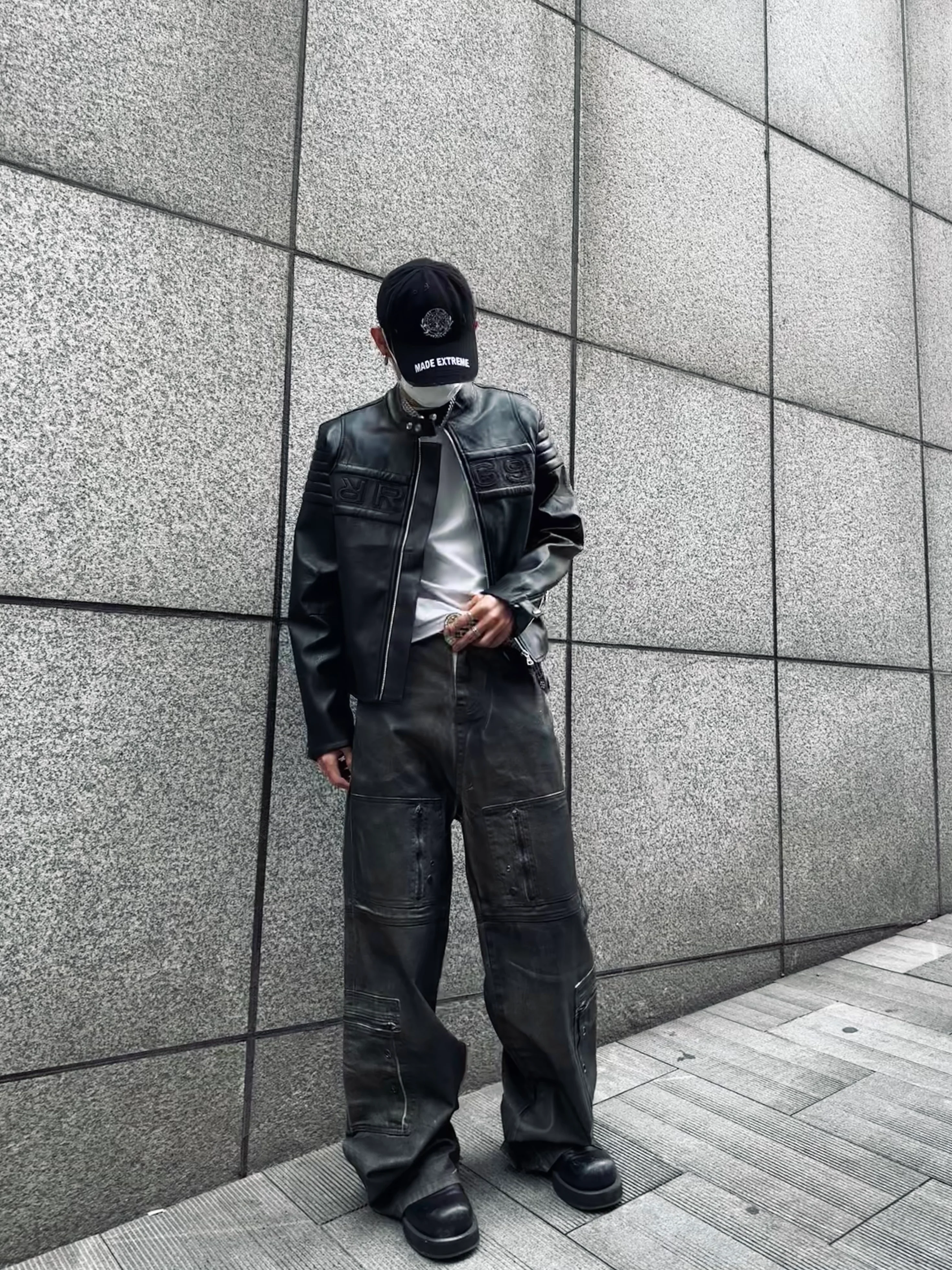 R69 No Love No Life Leather Jacket