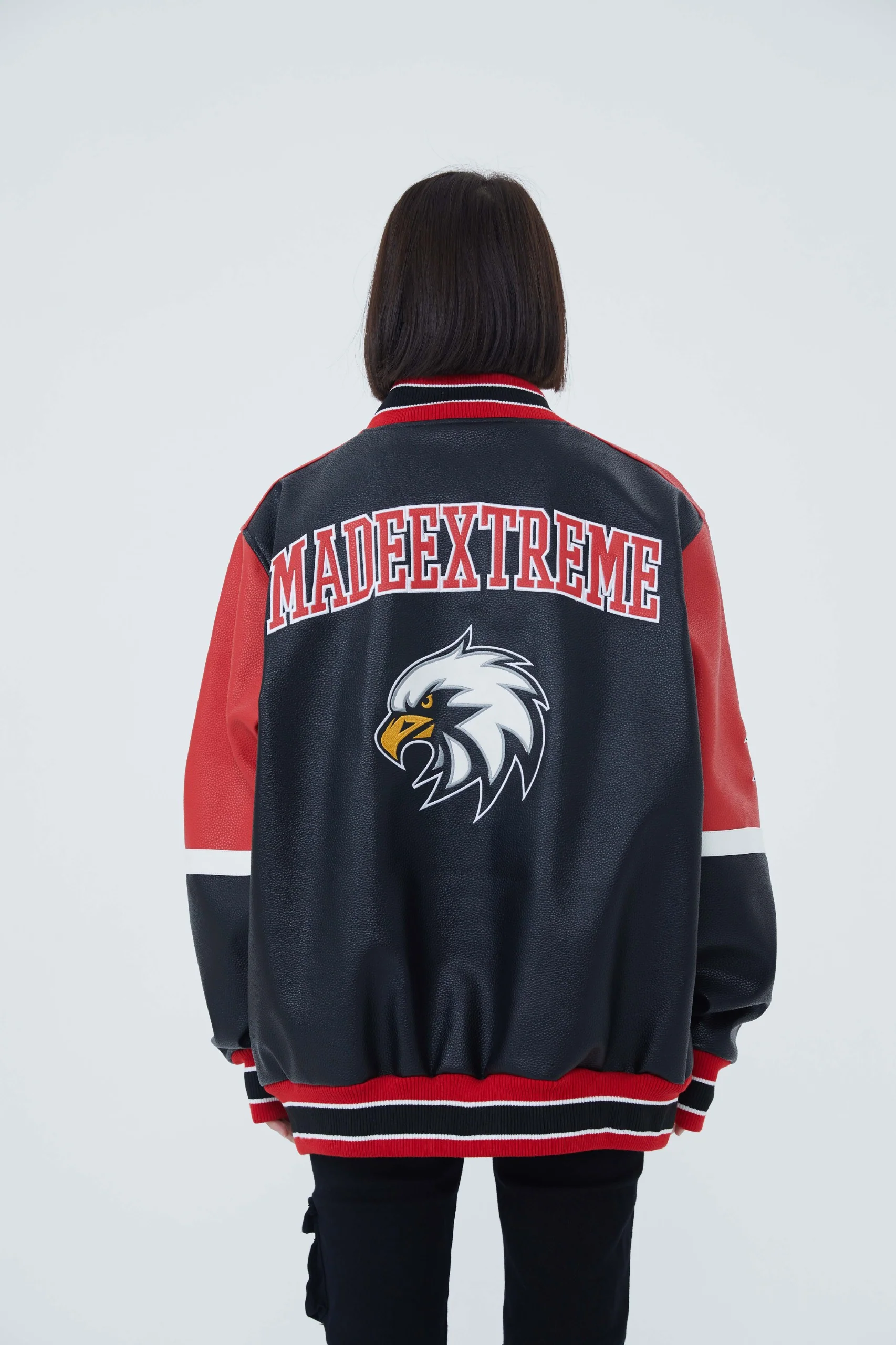 Eagles Leather Varsity Jacket