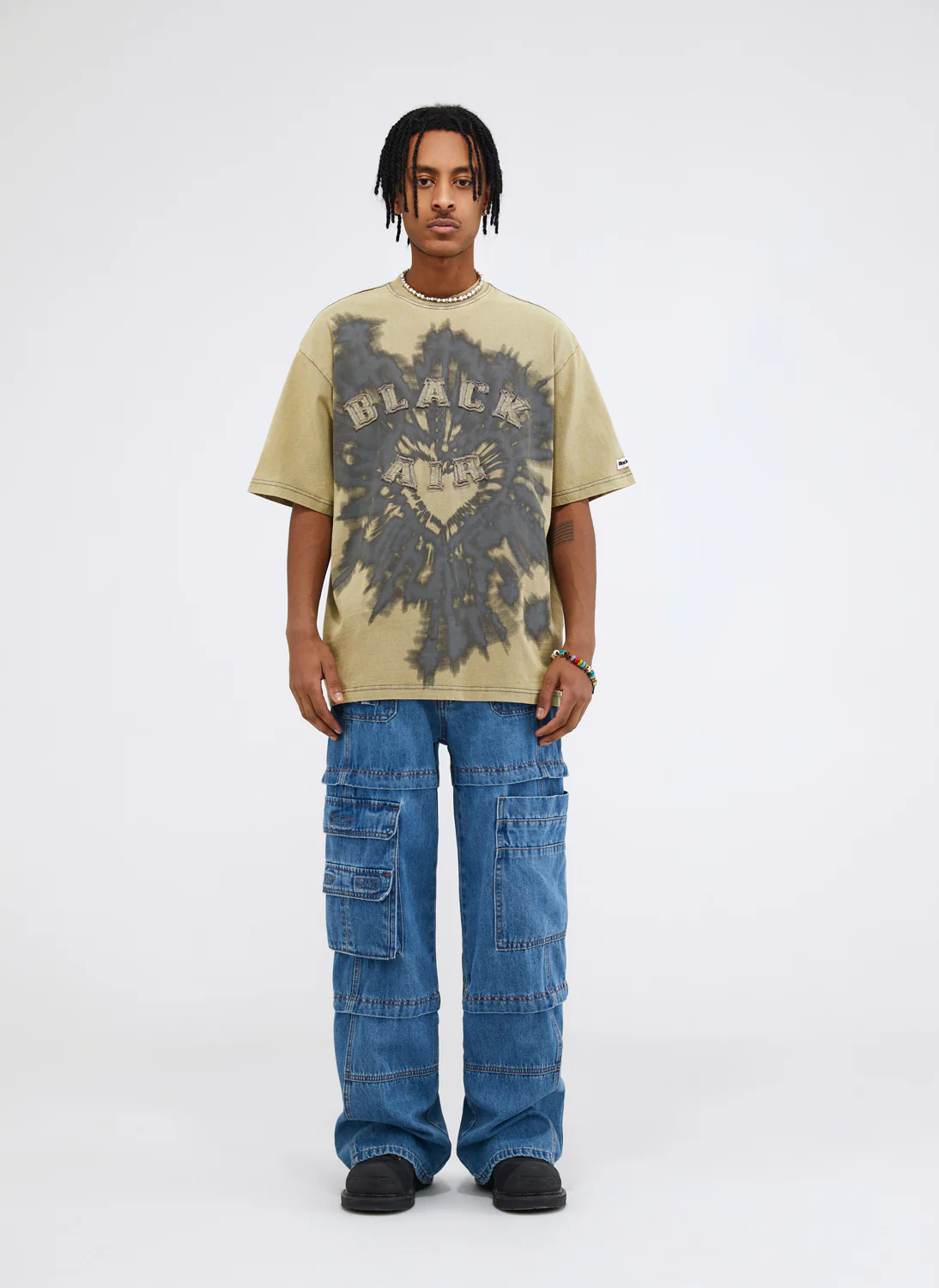 Blackair Mulberry Logo Patchwork T-Shirt