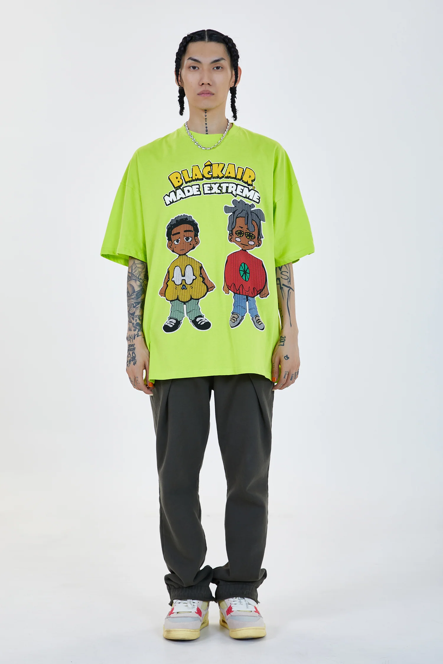 Hip Hop Stylised Crew T-Shirt