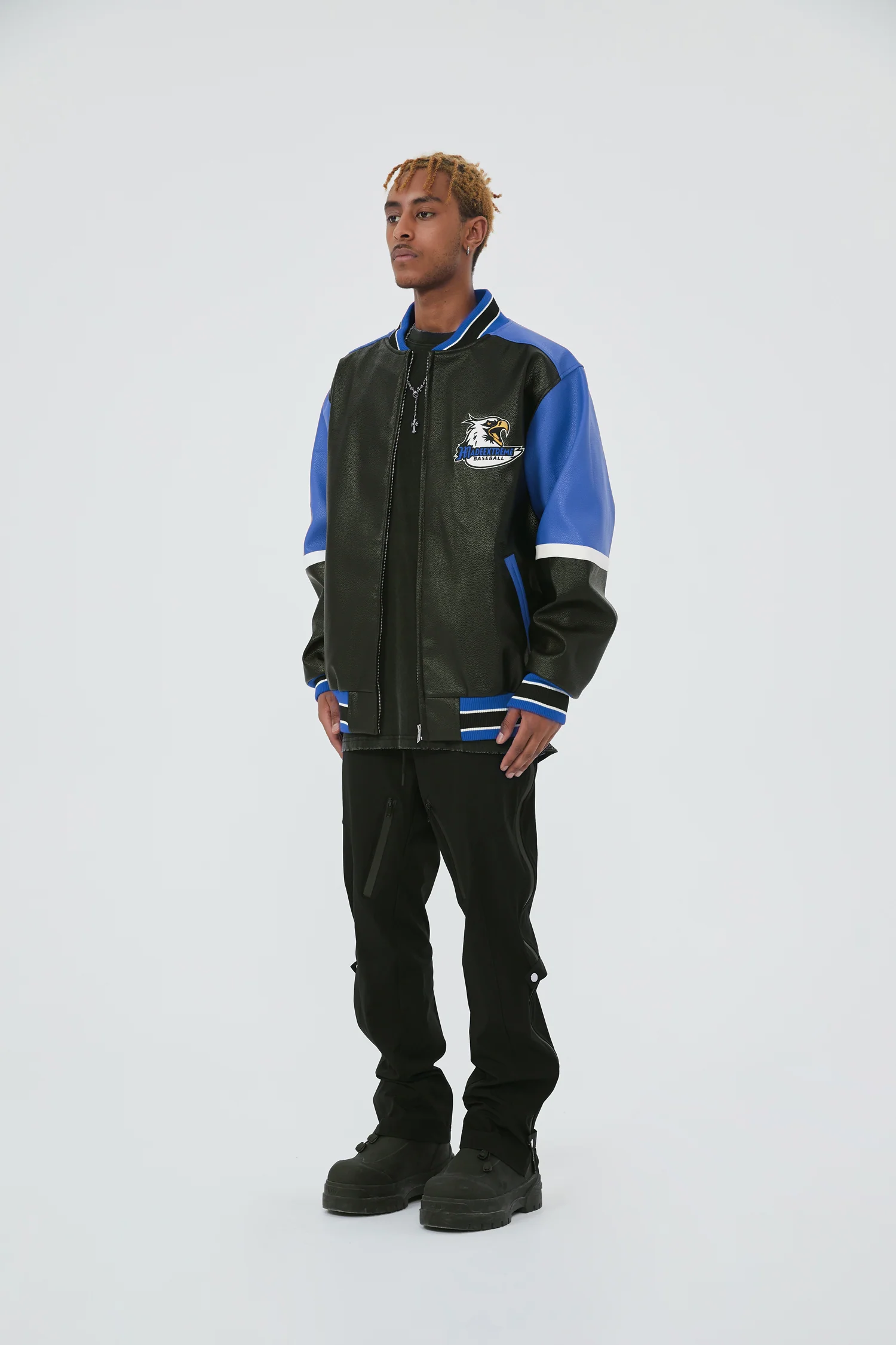 Eagles Leather Varsity Jacket