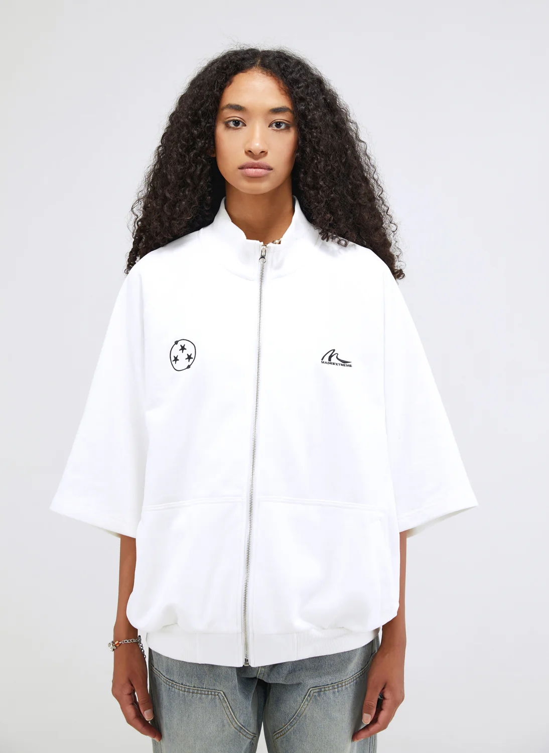 Threestars Zipper T-Shirt