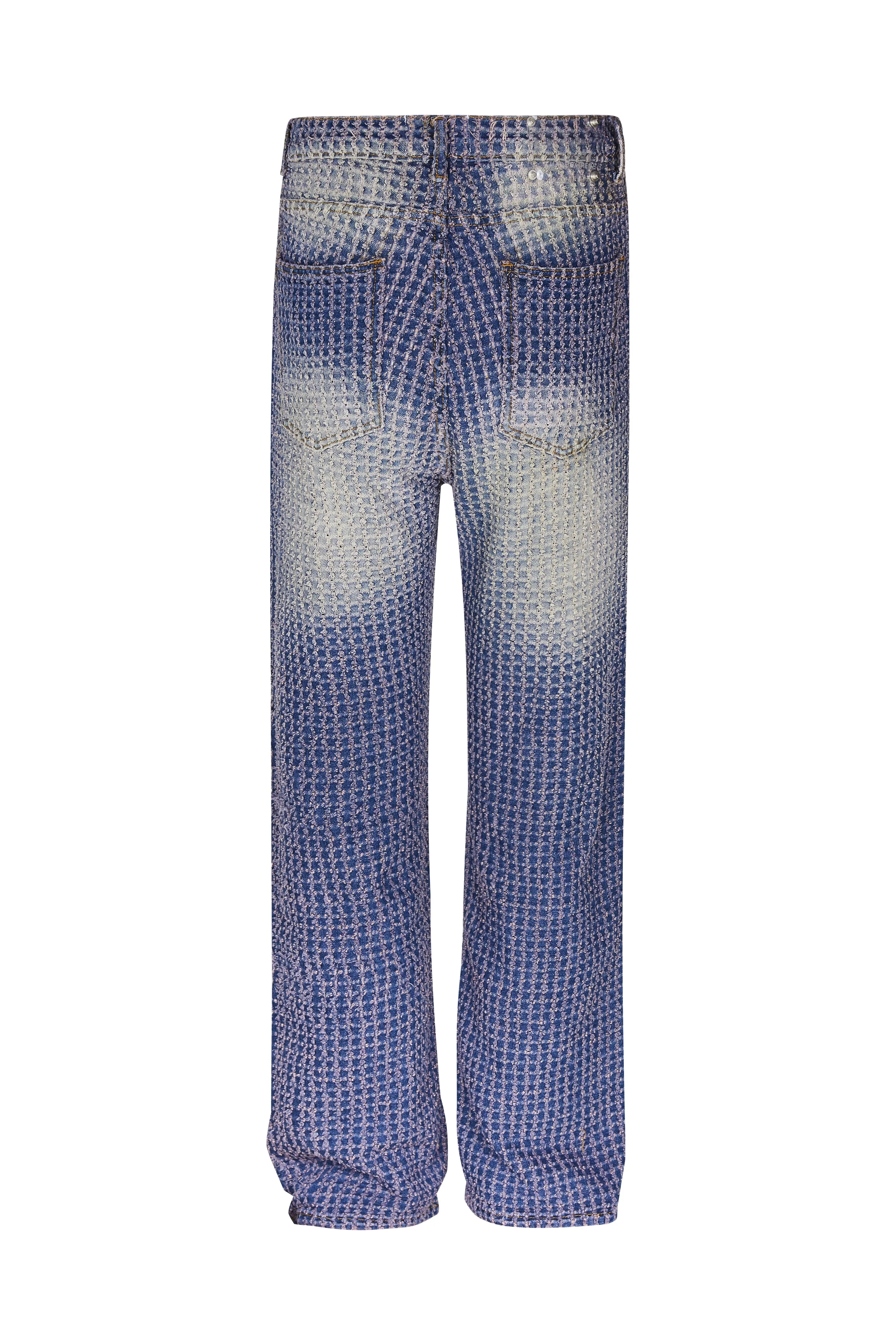 Fishing Net Jeans Pants