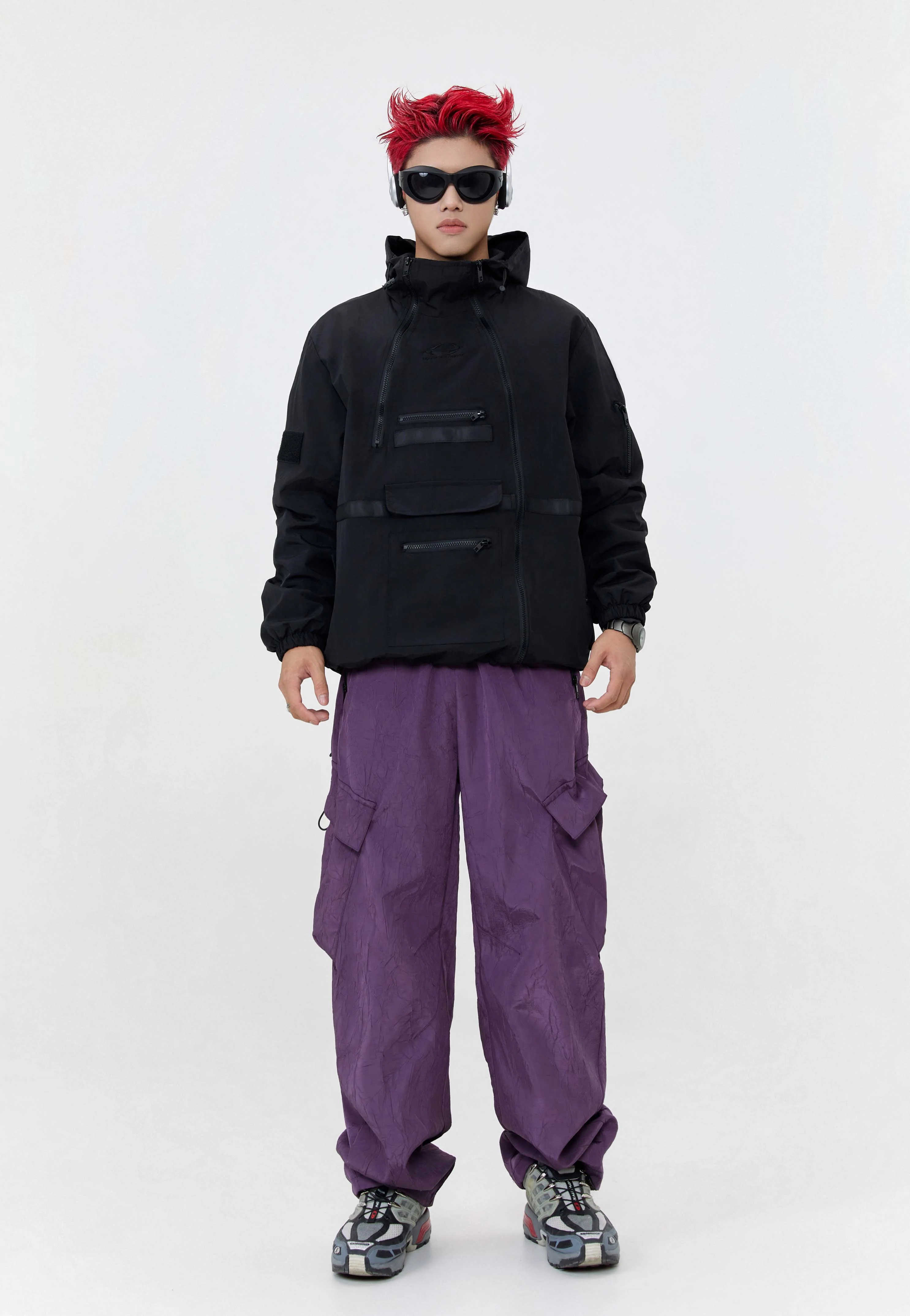 Multidimensional Space Windbreaker Jacket