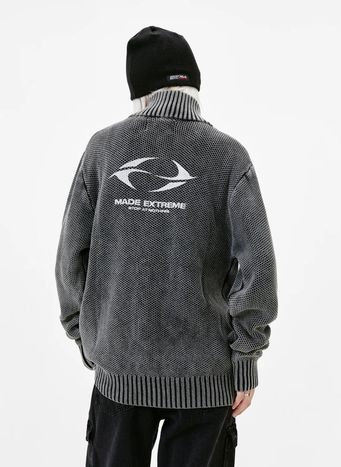 Work Hard Dream Big Knitwear Zipper