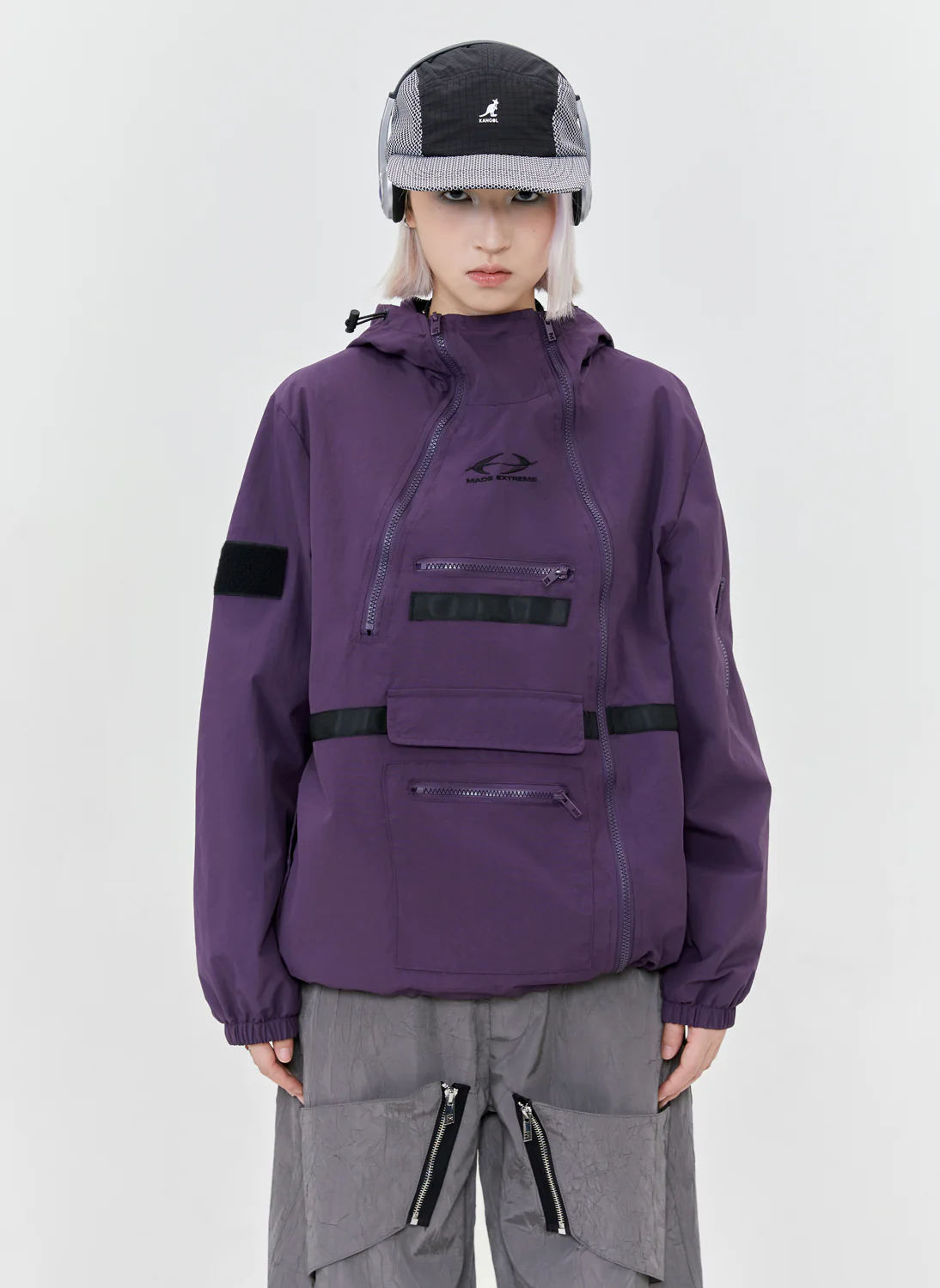 Multidimensional Space Windbreaker Jacket