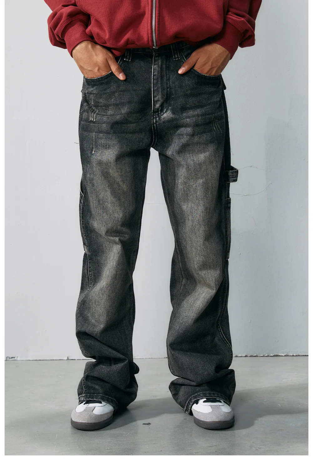 R69 Go Home If You Fear Jeans Pants