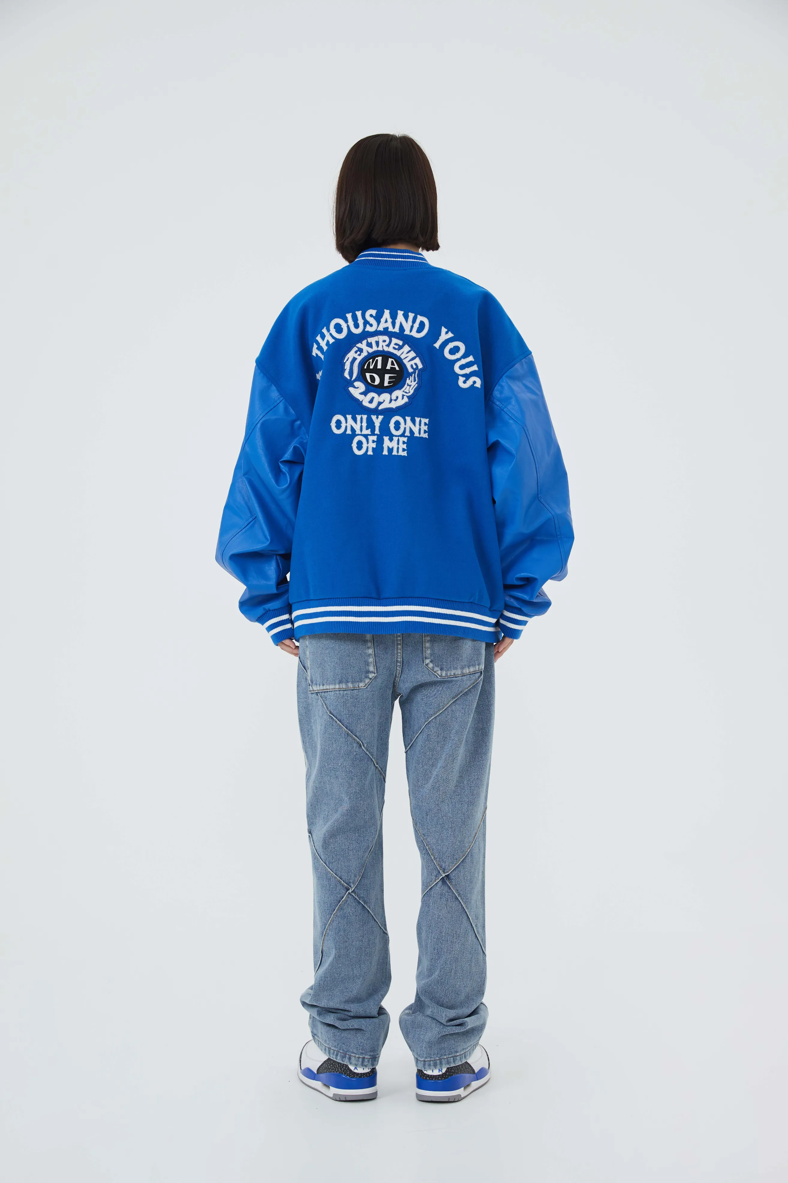 Nascar Patchwork Varsity Jacket