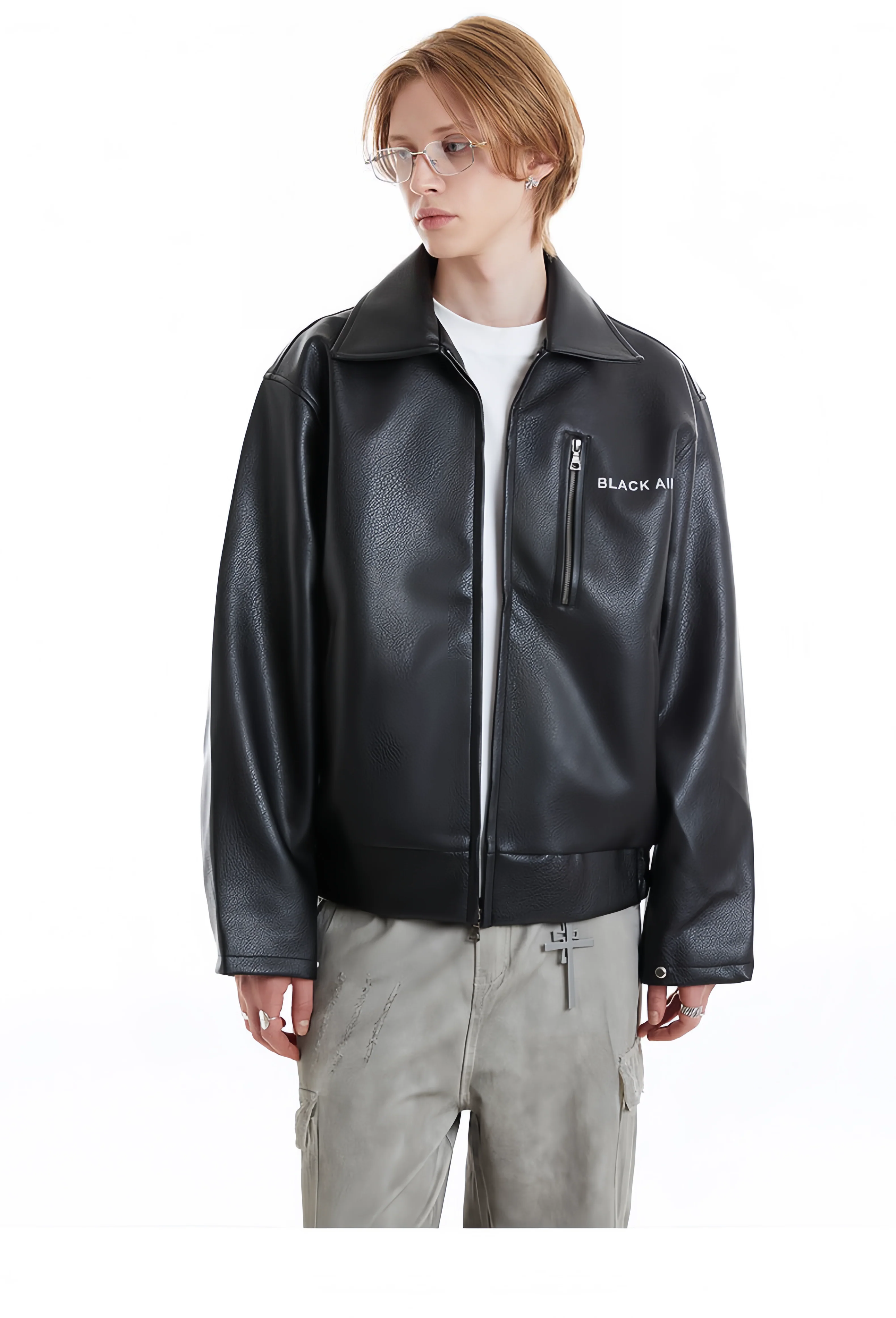 Outline Leather Jacket