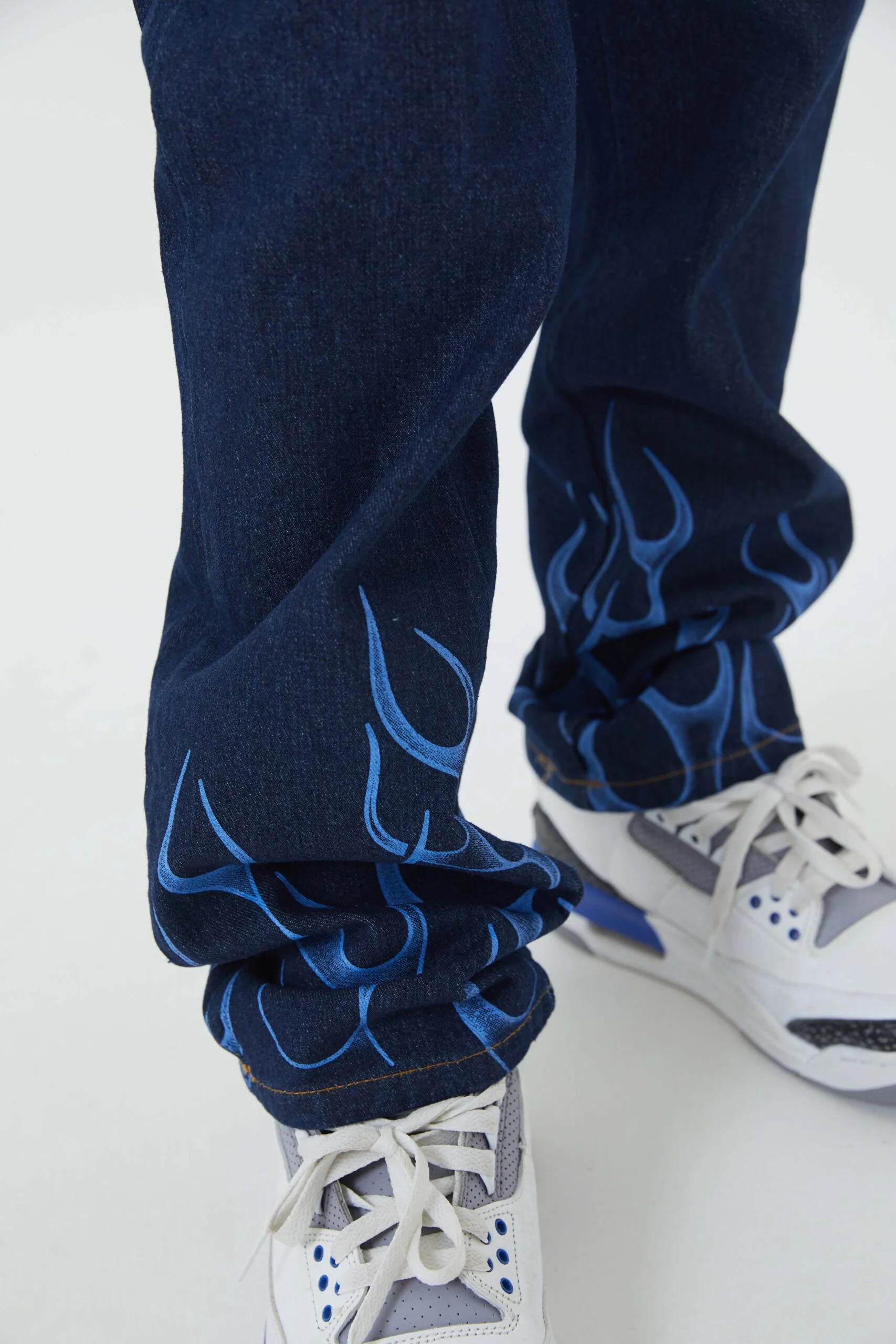 Flame Pattened Bka Pants