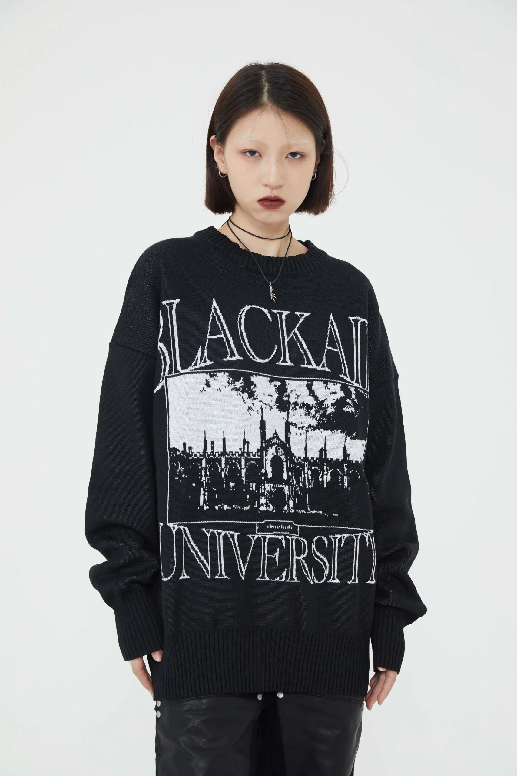 Dark University Knitwear
