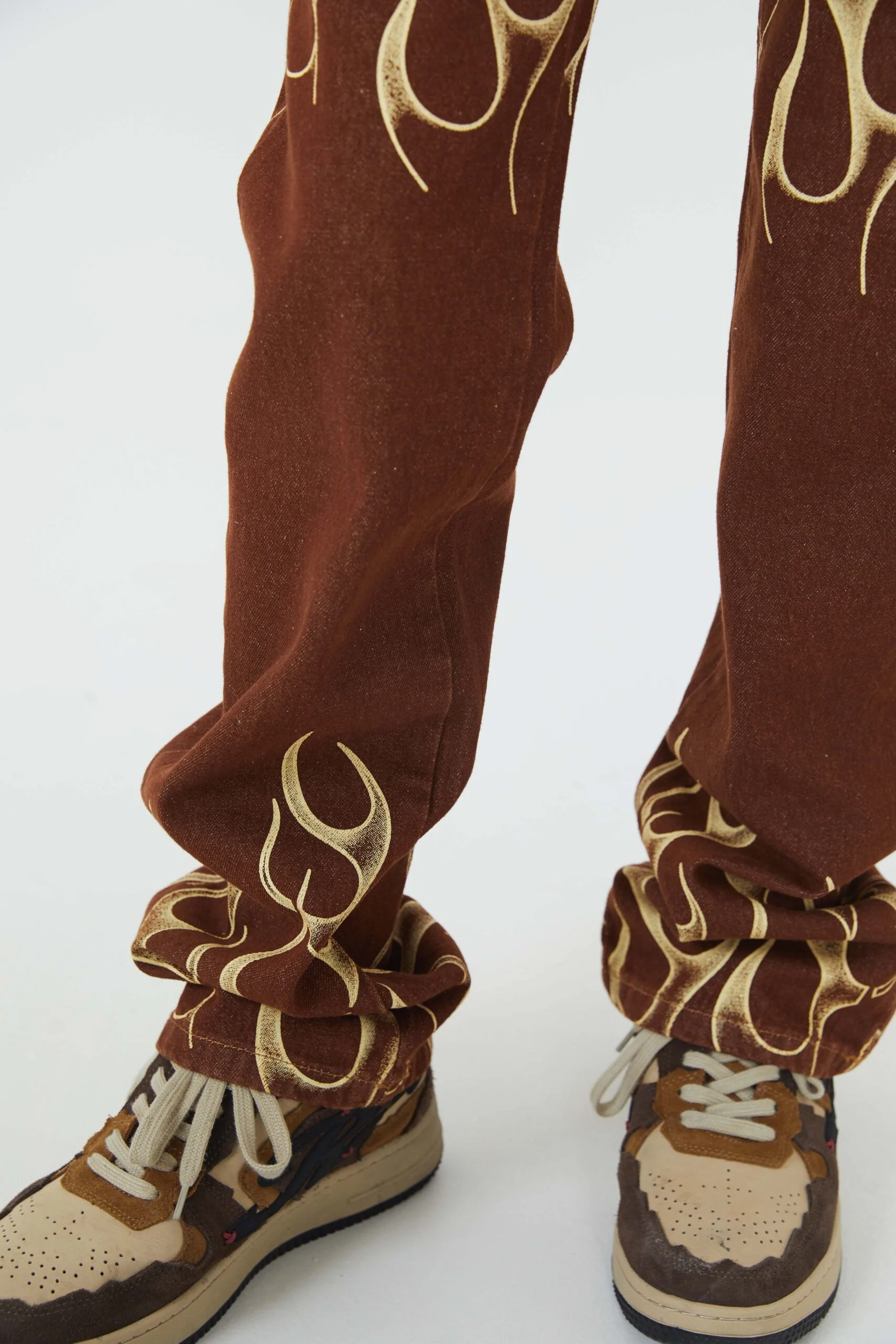 Flame Pattened Bka Pants