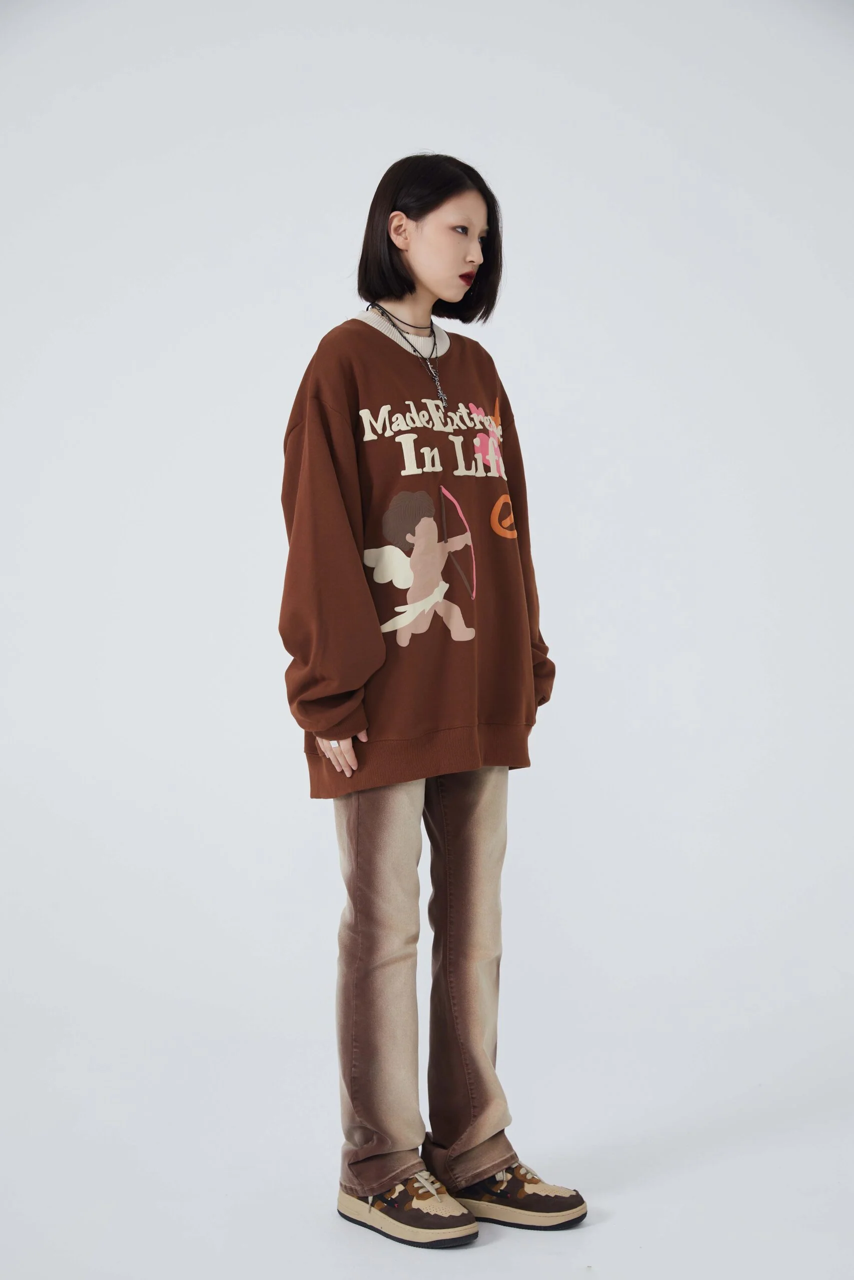 Arrow Cupid Sweatshirts Long-Sleeve