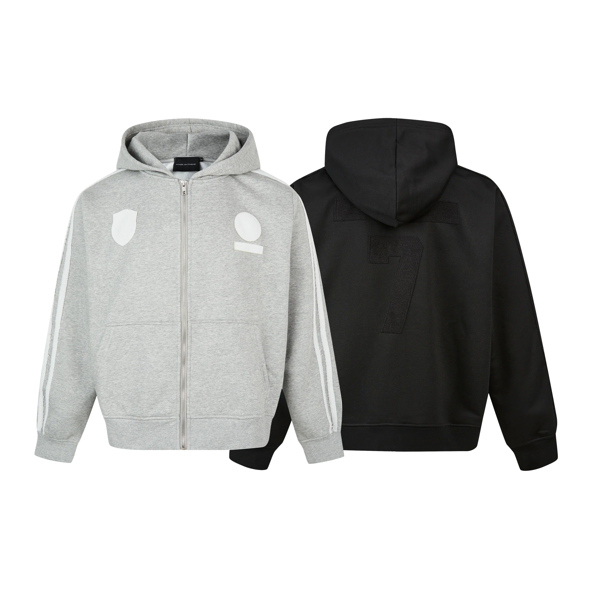 Salt And Pepper Hoodie Zip