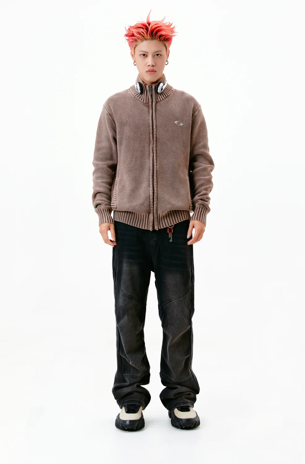 Work Hard Dream Big Knitwear Zipper