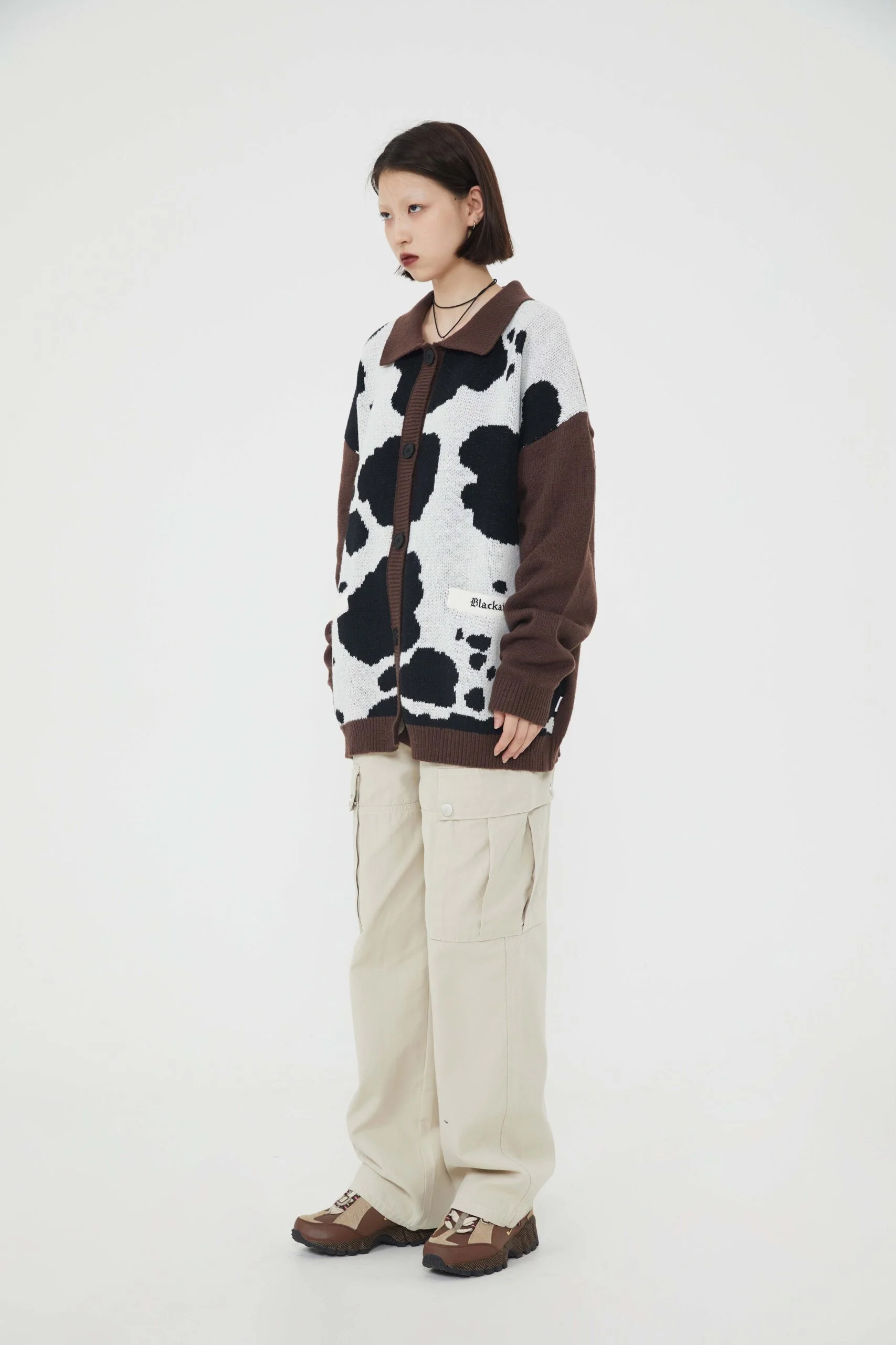 Dairy Cow Cardigan Knitwear