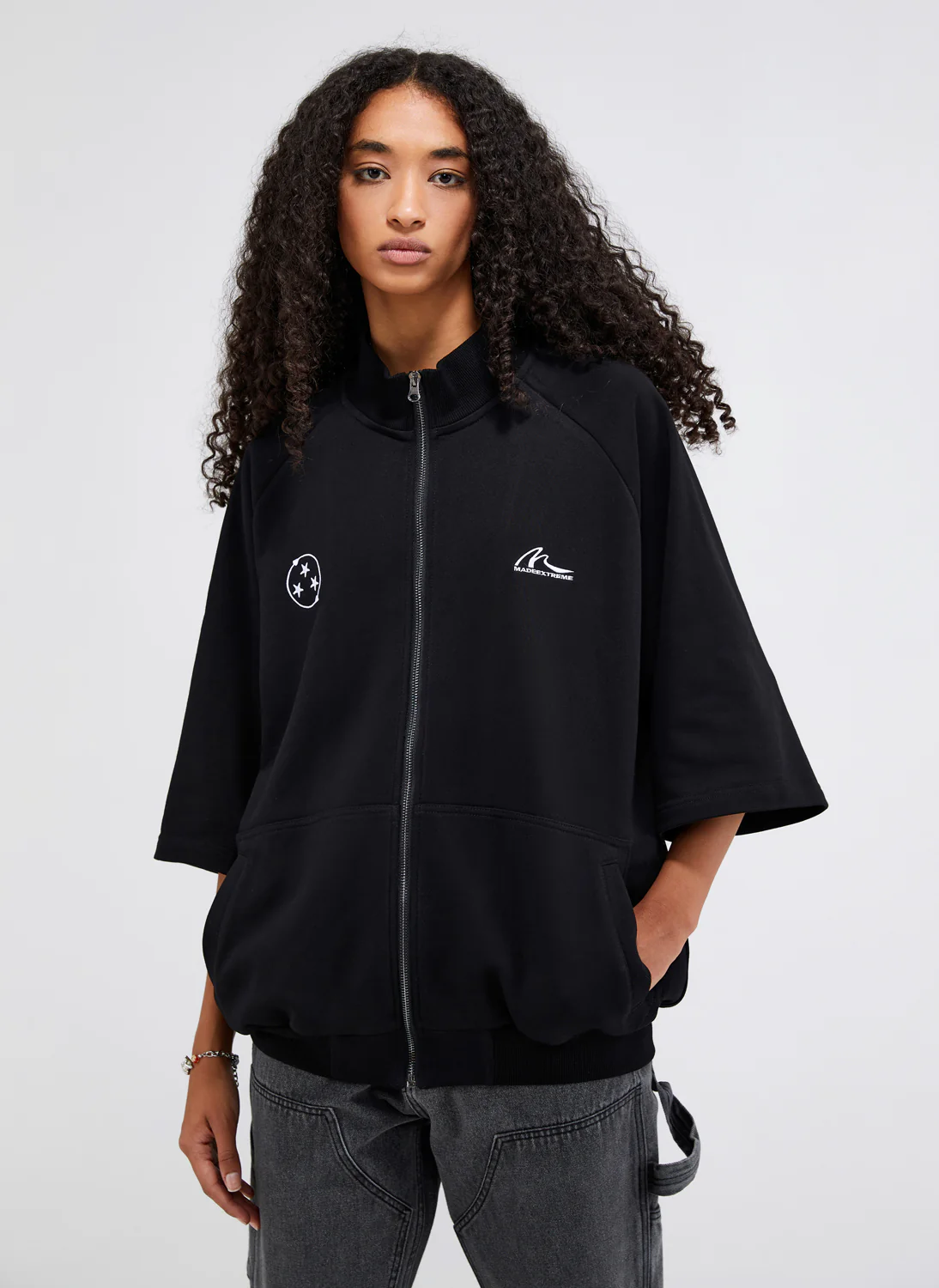 Threestars Zipper T-Shirt