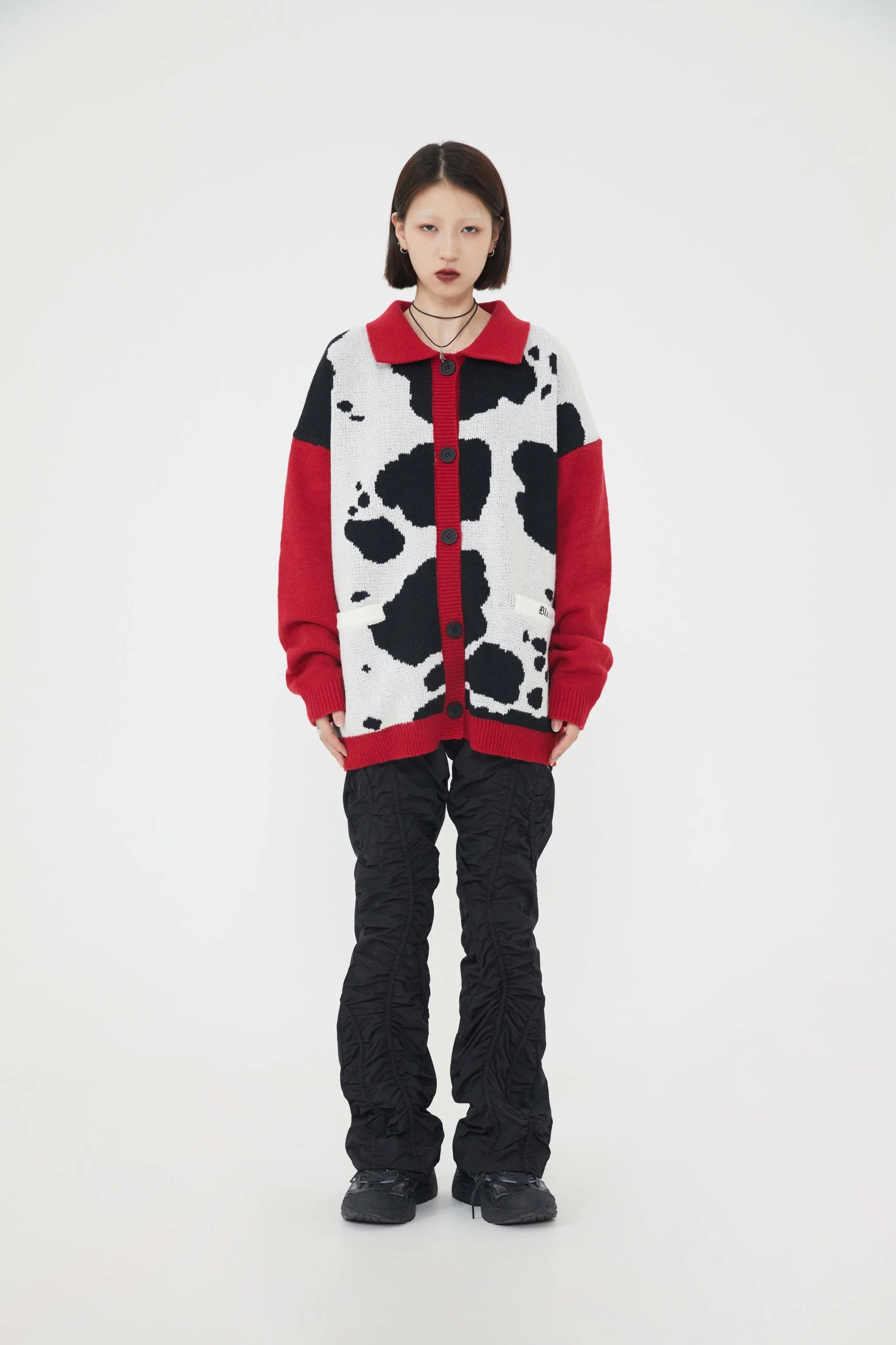 Dairy Cow Cardigan Knitwear