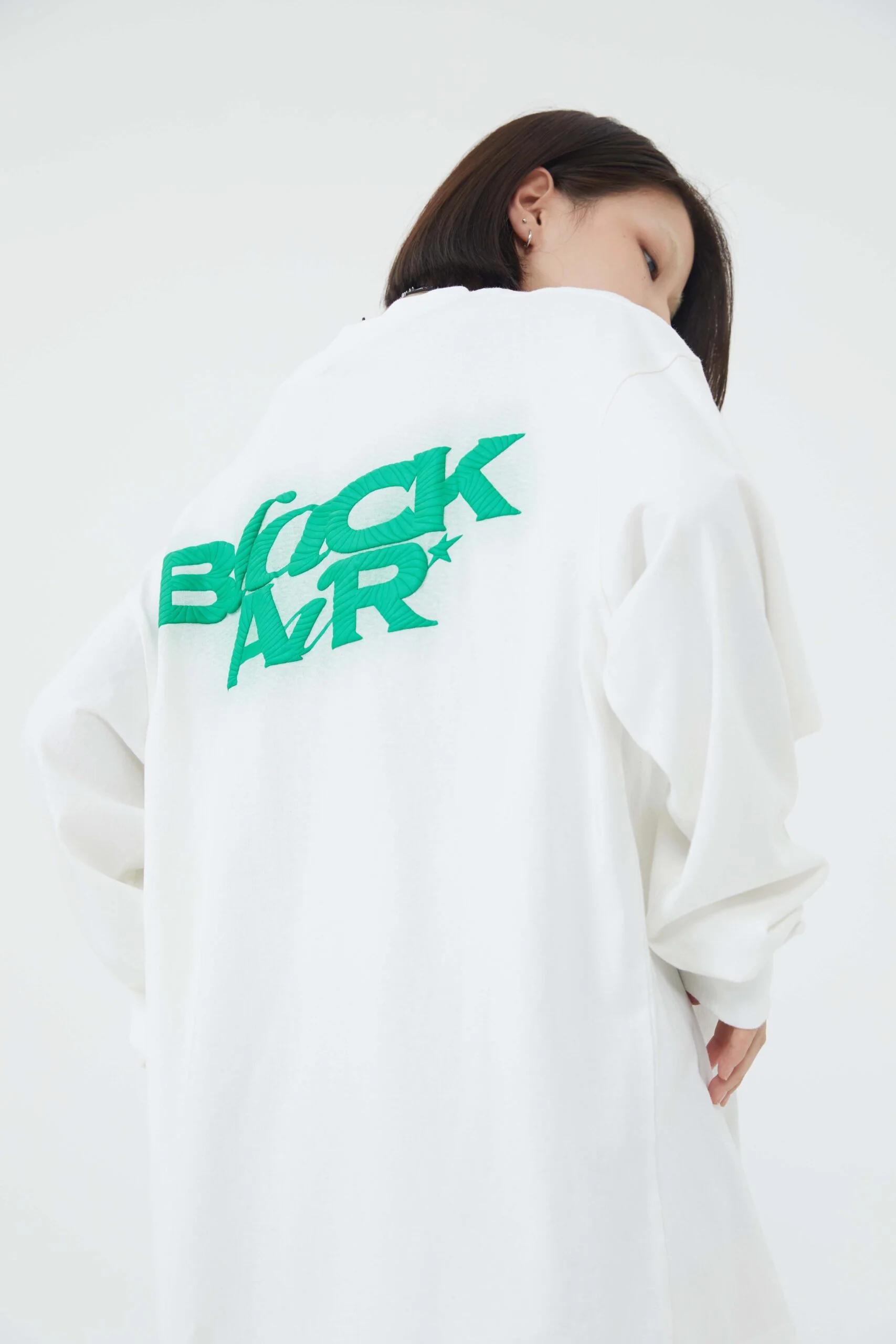 Motif Embossed Long-Sleeve