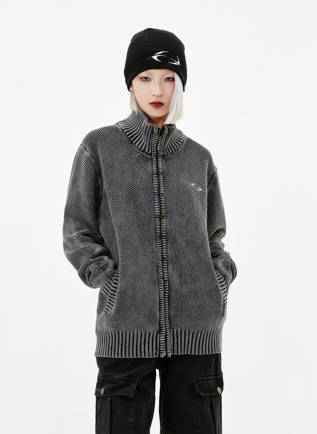 Work Hard Dream Big Knitwear Zipper