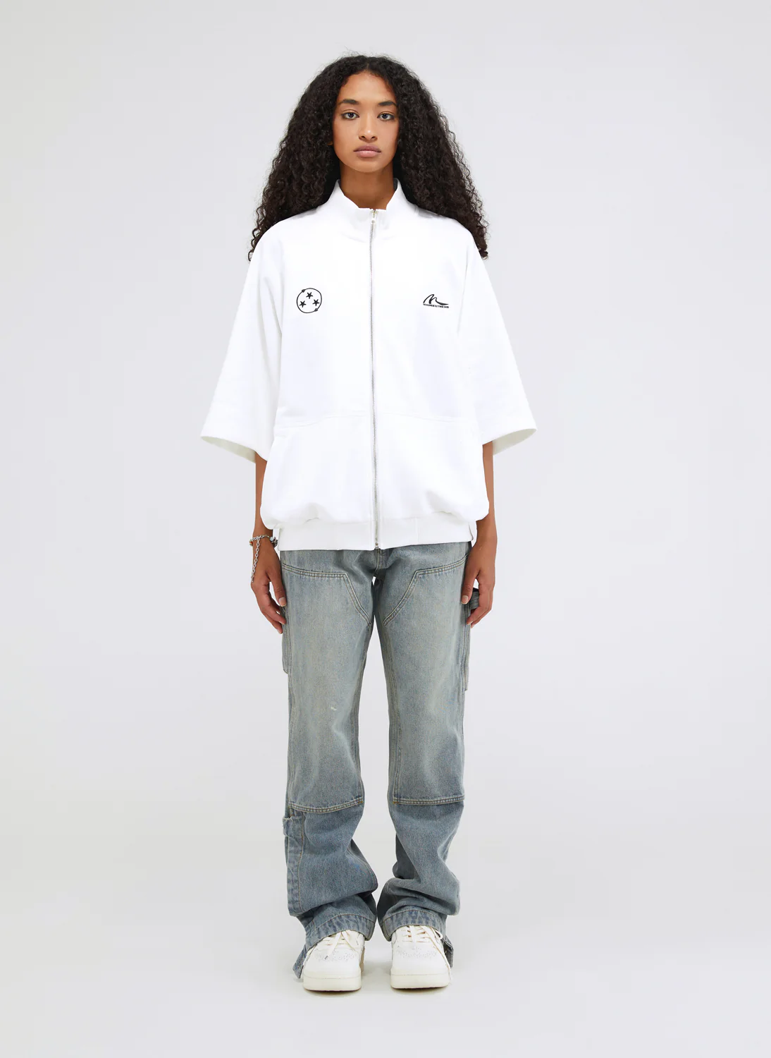 Threestars Zipper T-Shirt