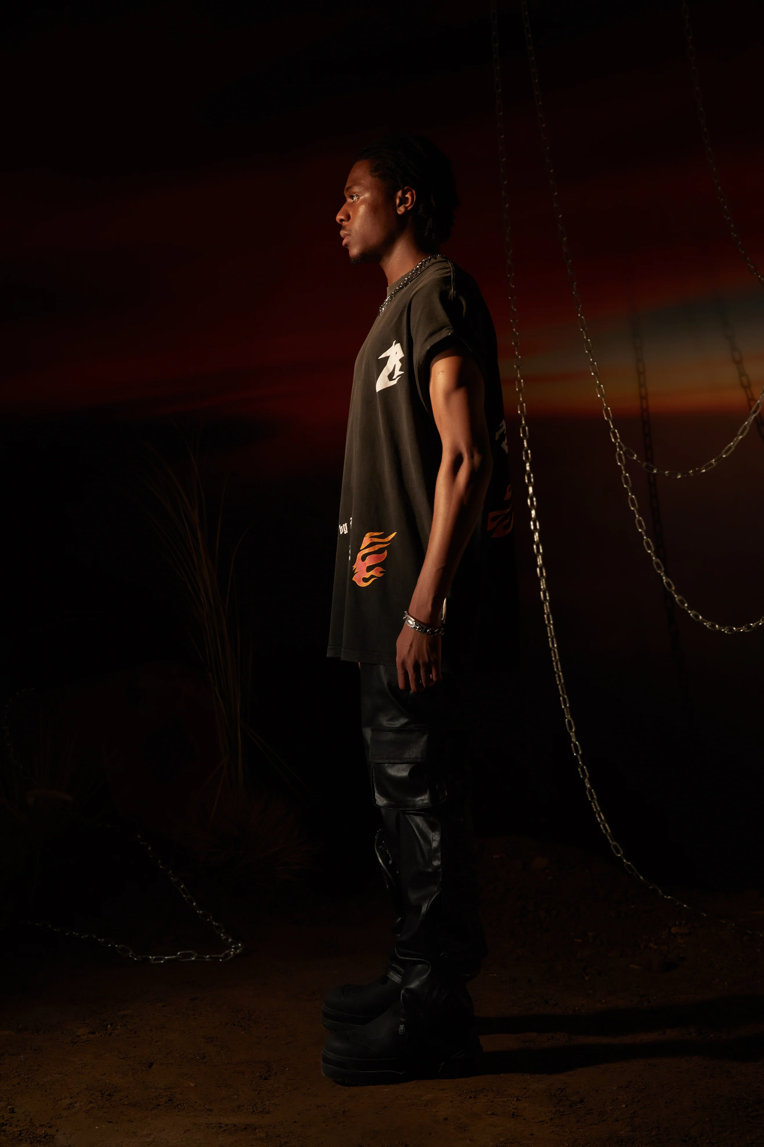 R69 Get The Fire Wings Tank Top