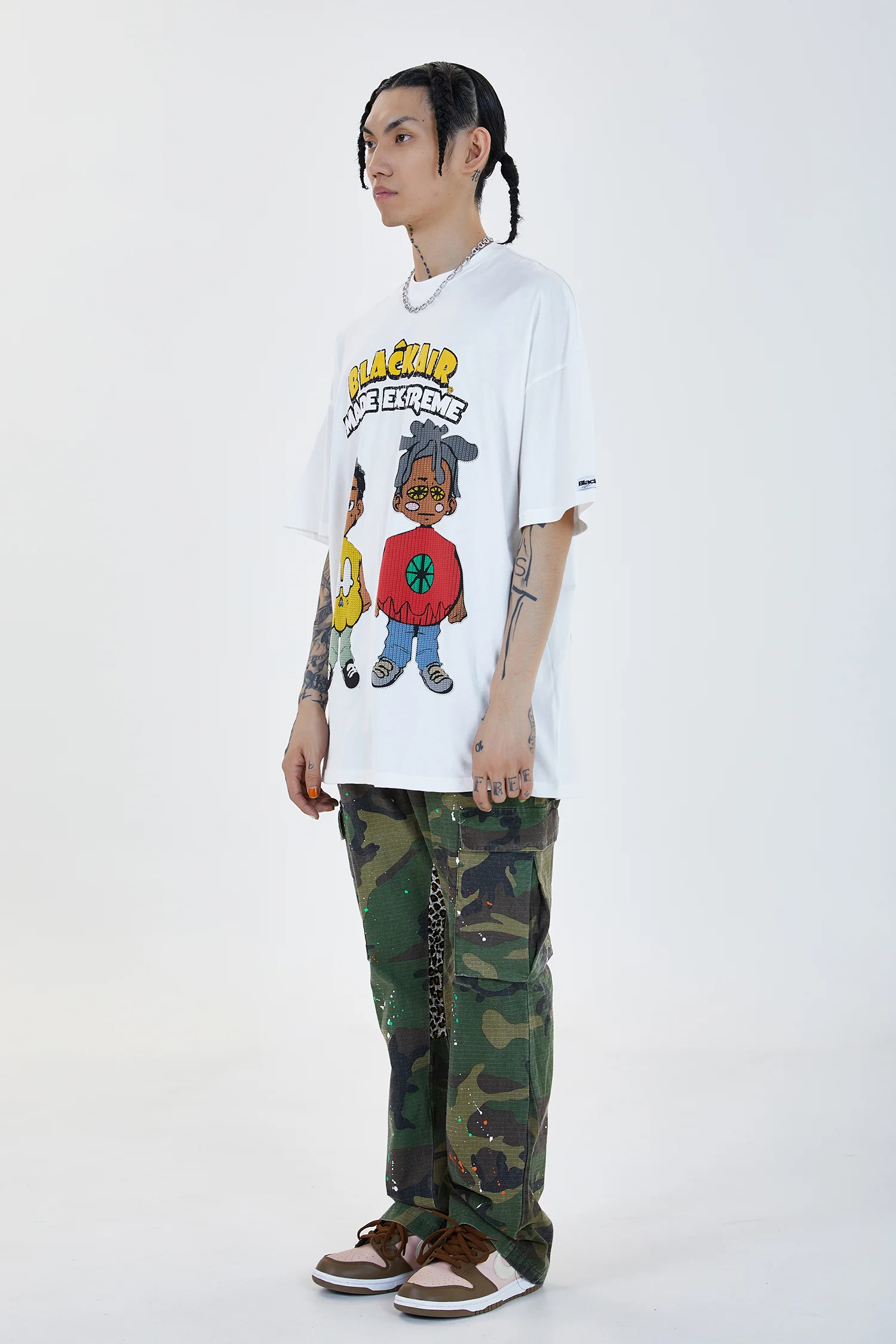 Hip Hop Stylised Crew T-Shirt