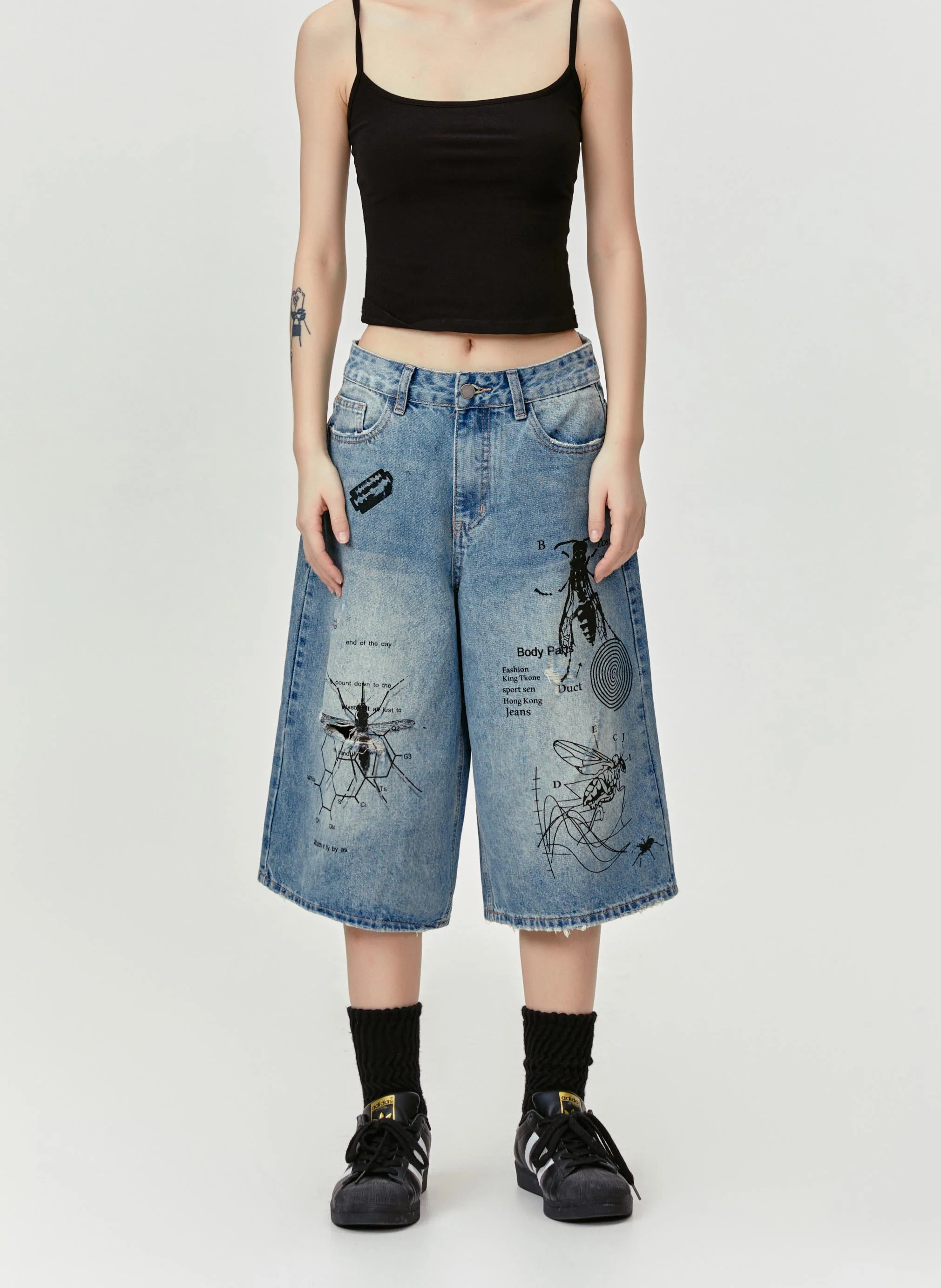 Body Patts Jeans Capri Pants