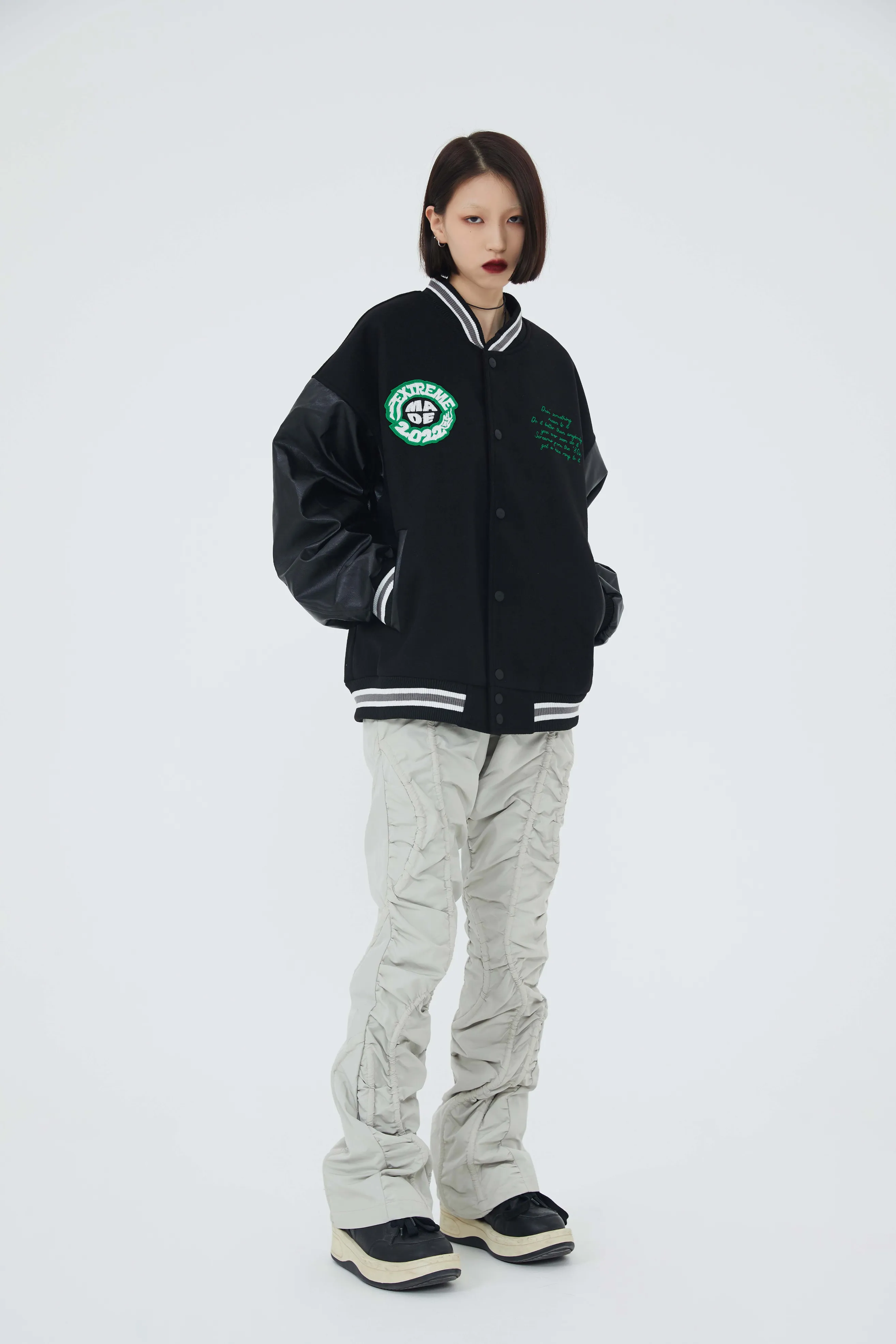 Nascar Patchwork Varsity Jacket