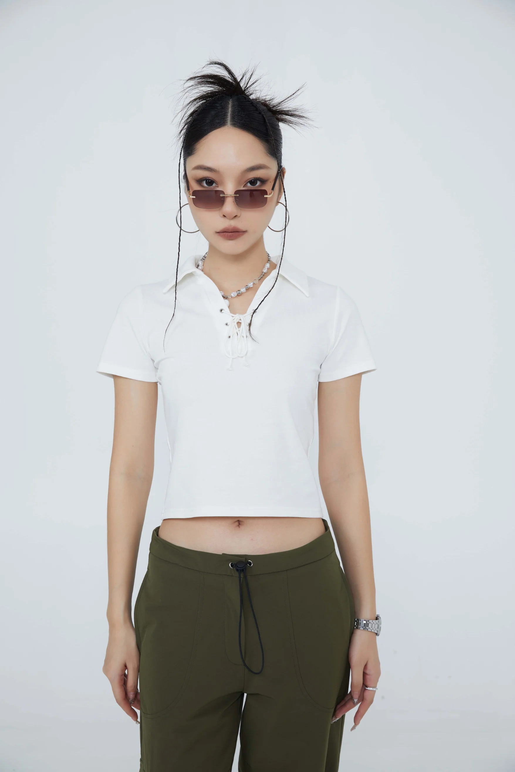 Shoelace On Top Polo