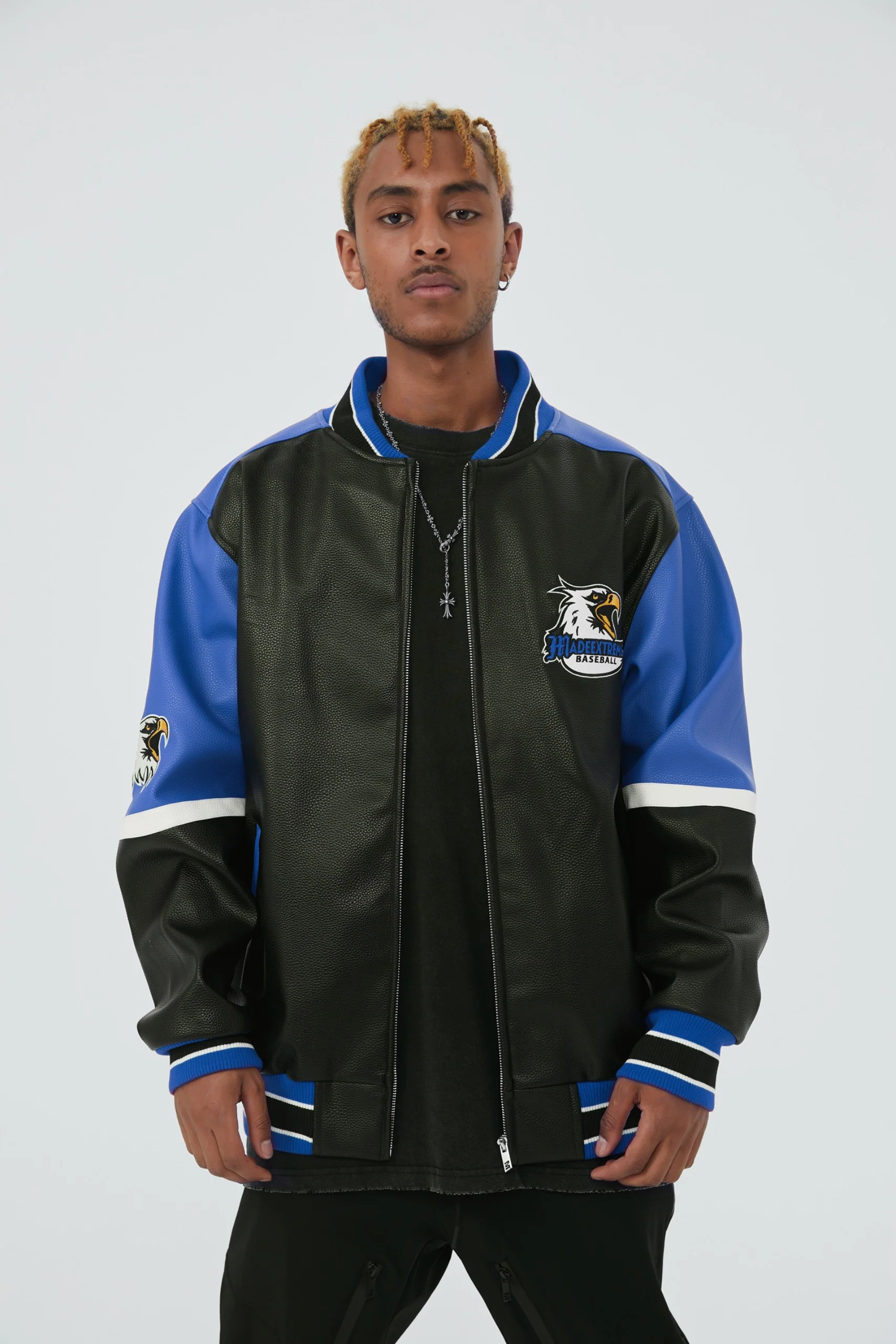 Eagles Leather Varsity Jacket