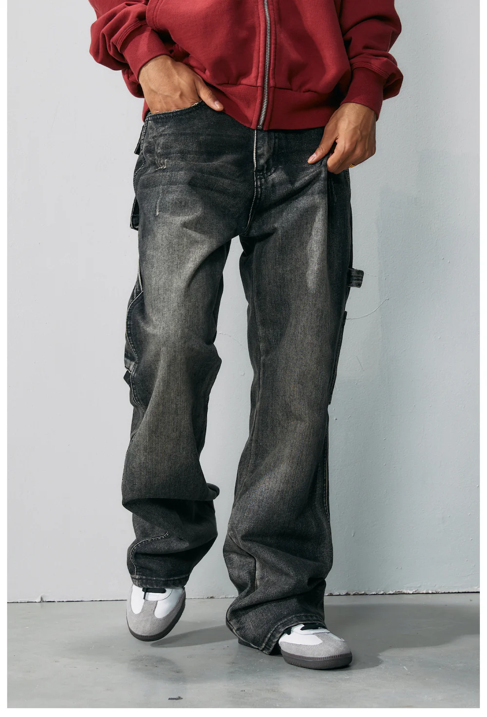 R69 Go Home If You Fear Jeans Pants