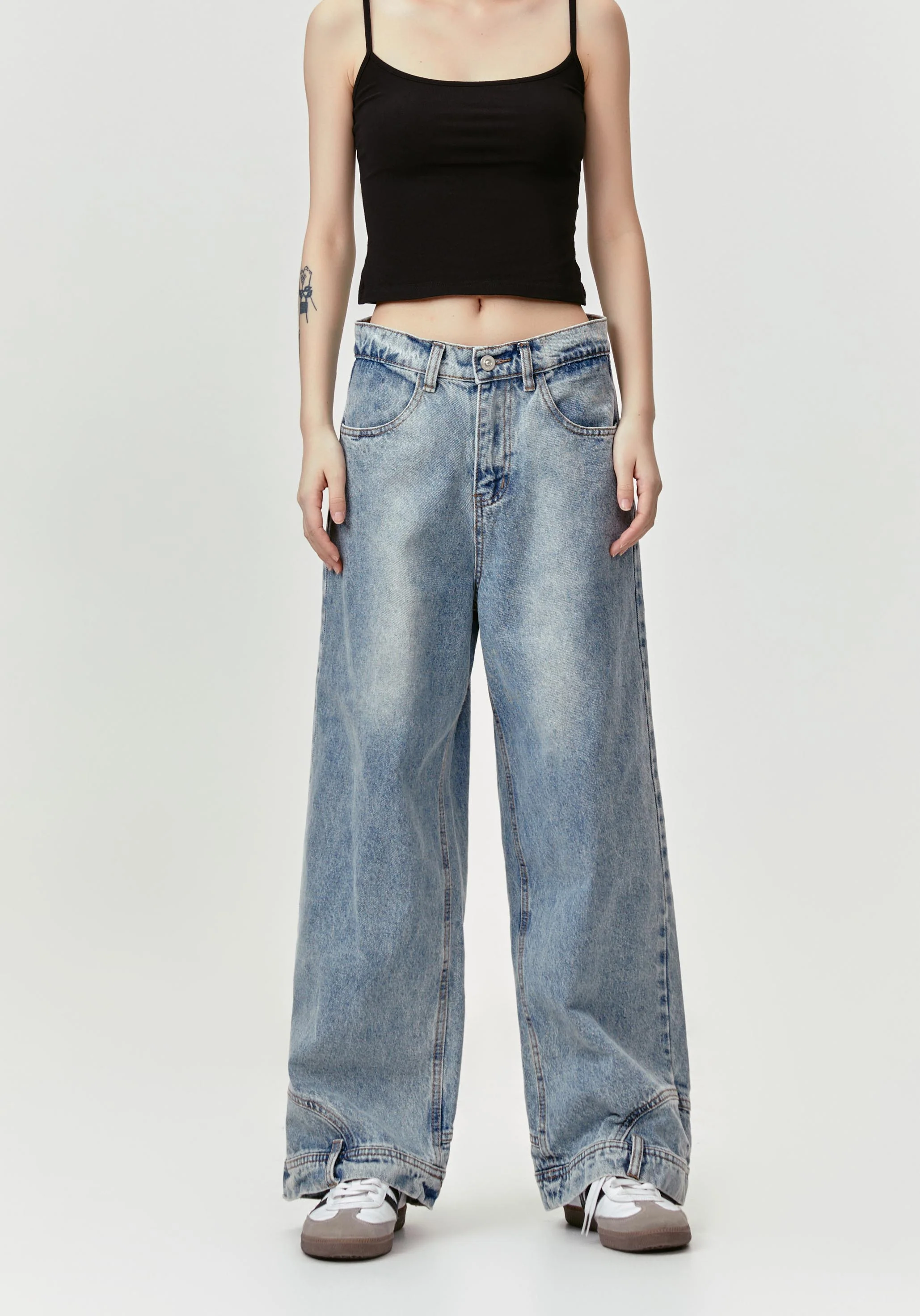 Inverted Triangle Jeans Pants