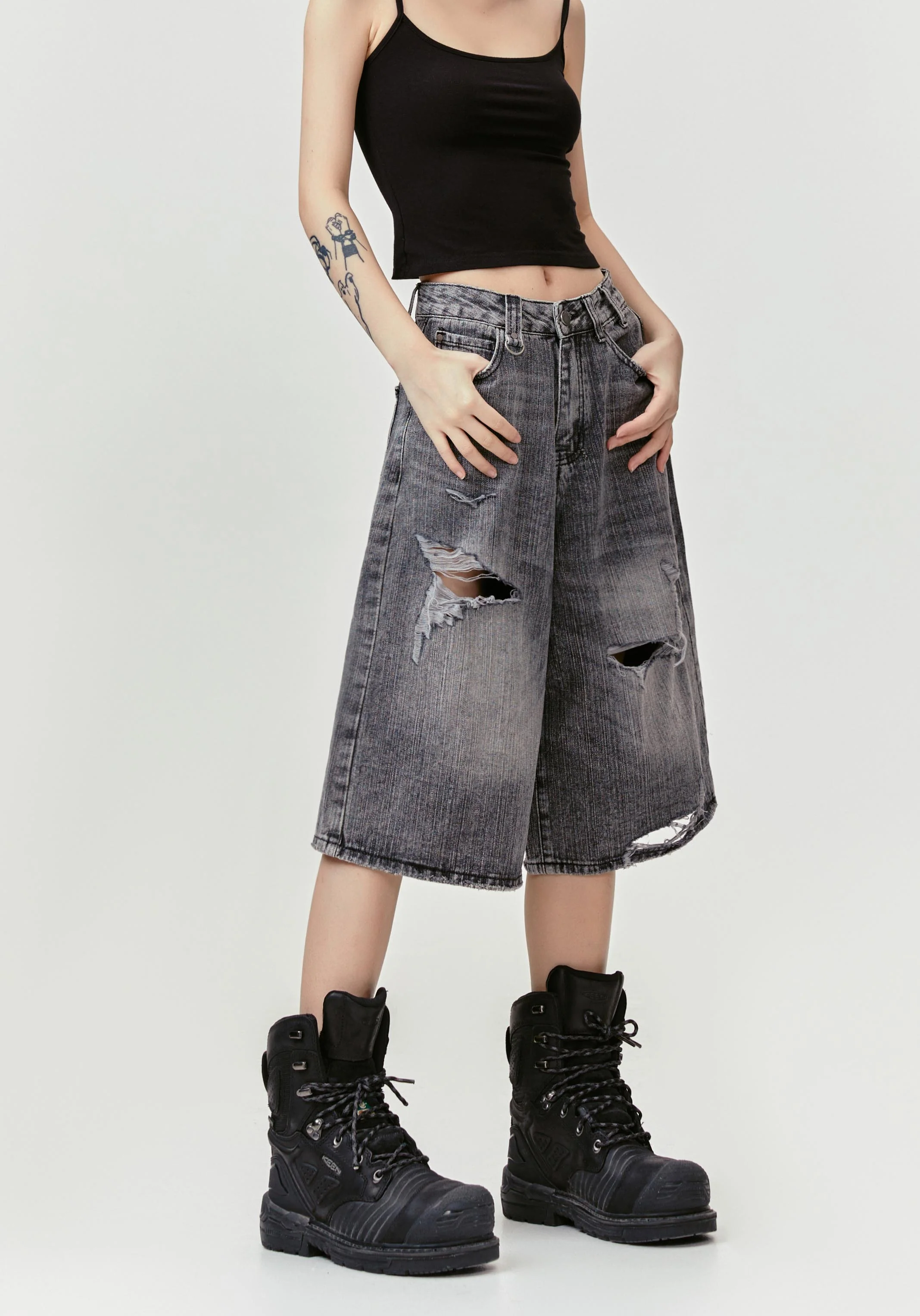 Woke Up Jeans Capri Pants