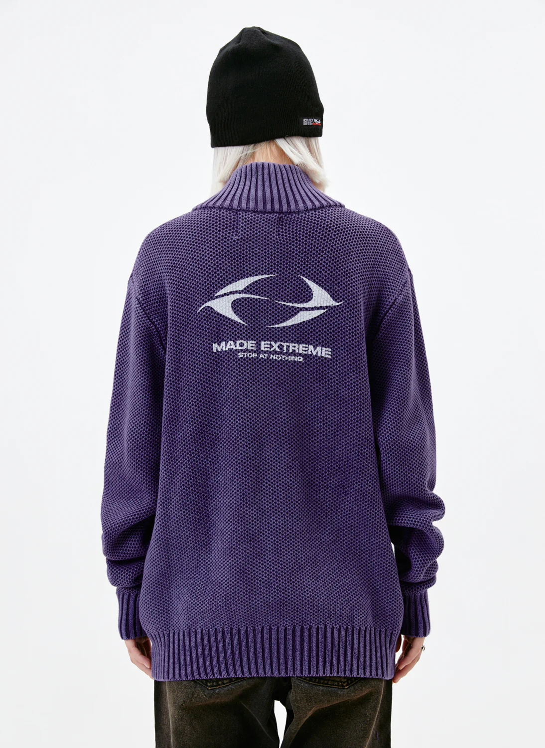 Work Hard Dream Big Knitwear Zipper