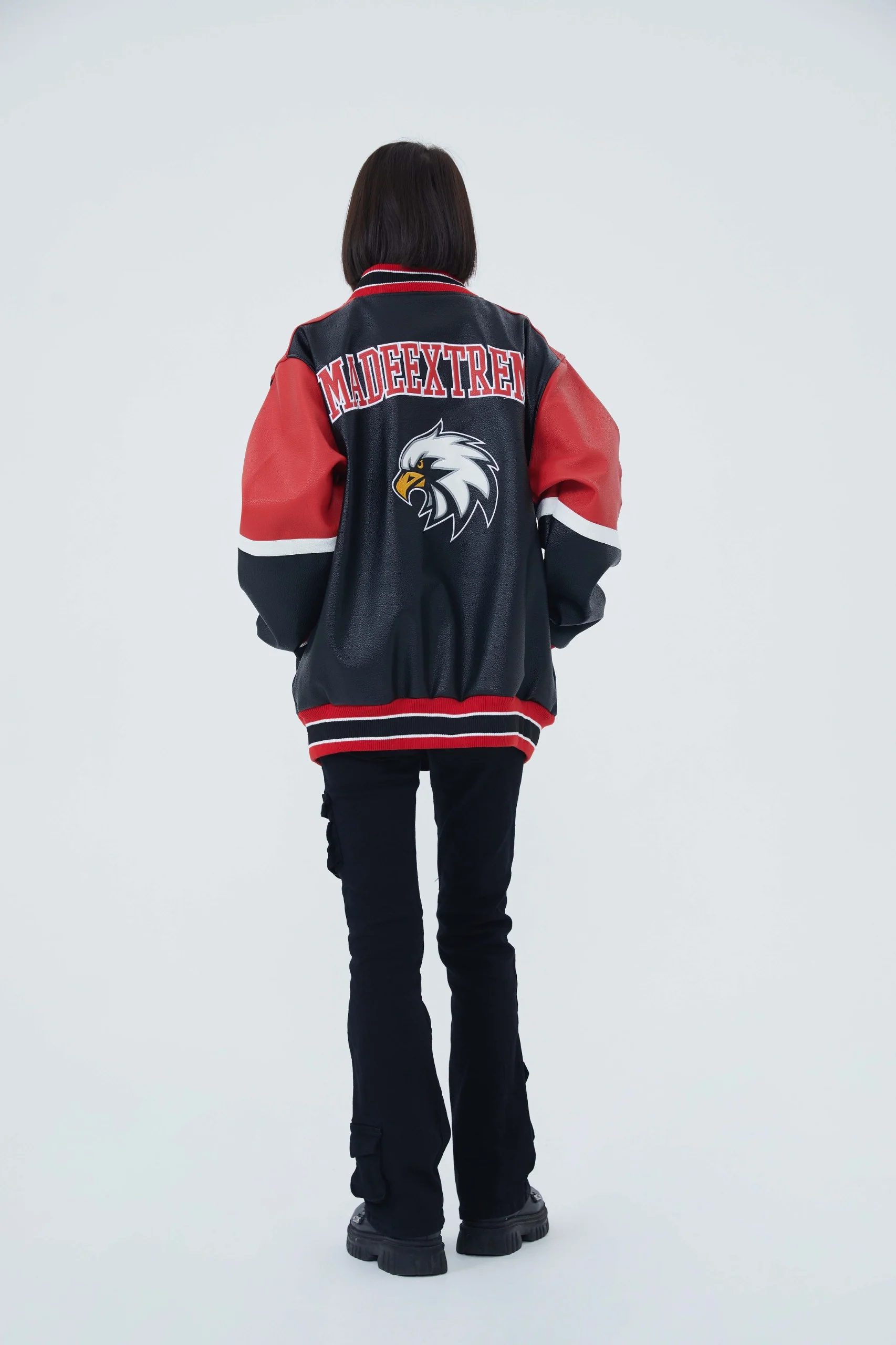 Eagles Leather Varsity Jacket