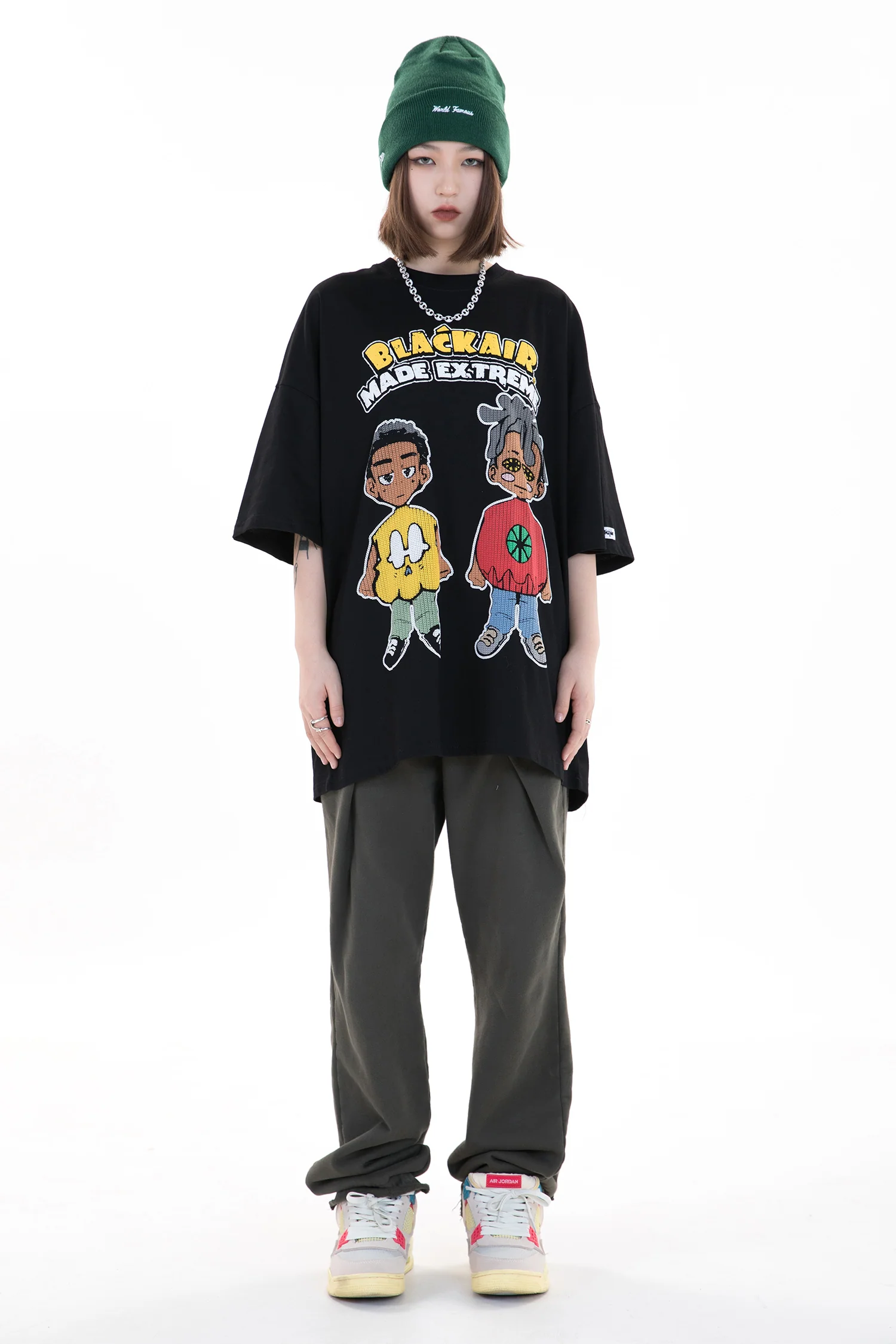 Hip Hop Stylised Crew T-Shirt