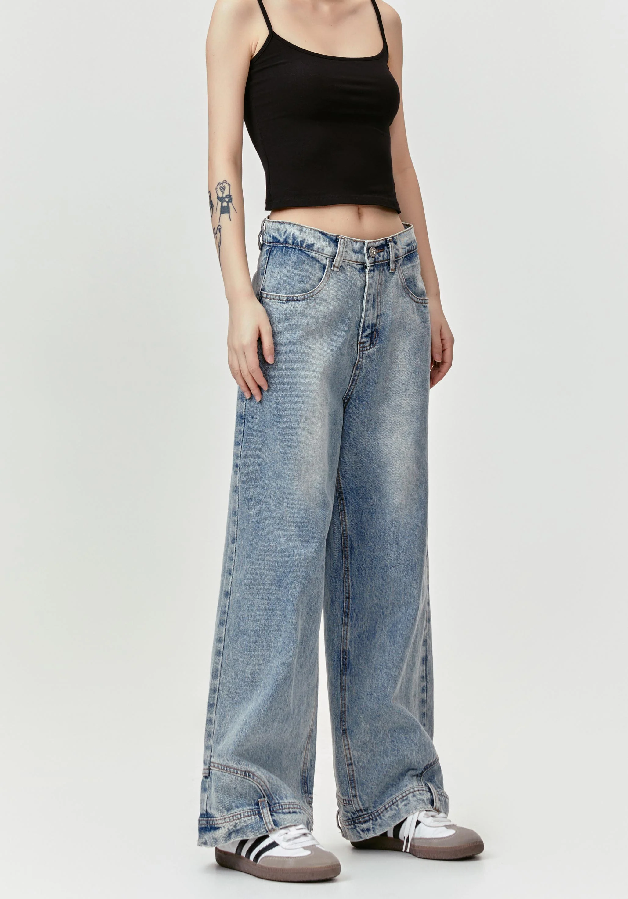 Inverted Triangle Jeans Pants